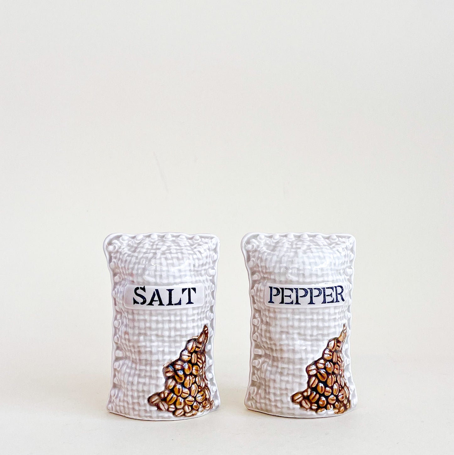 Salière poivrière sacs de café