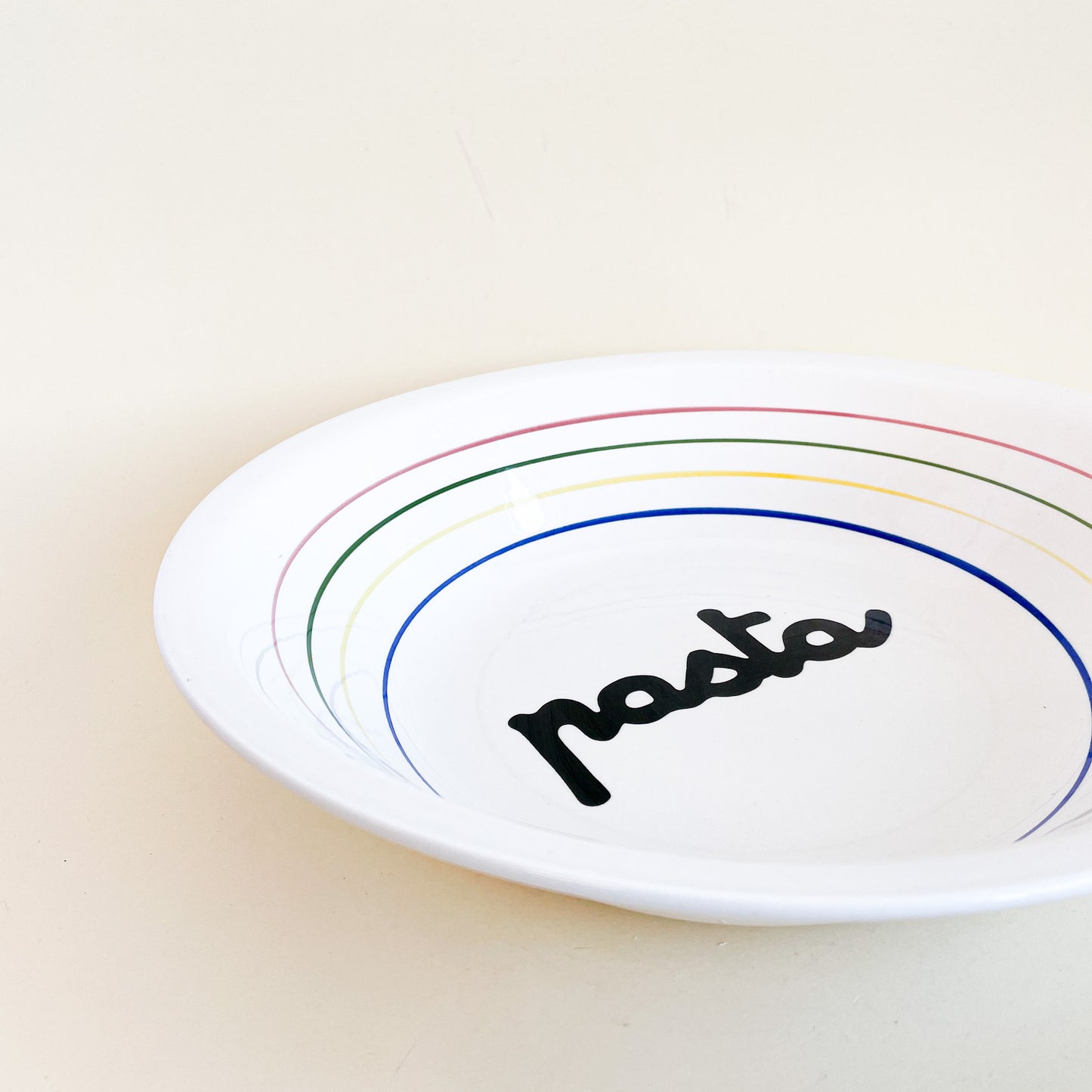 Ceramic pasta bowl