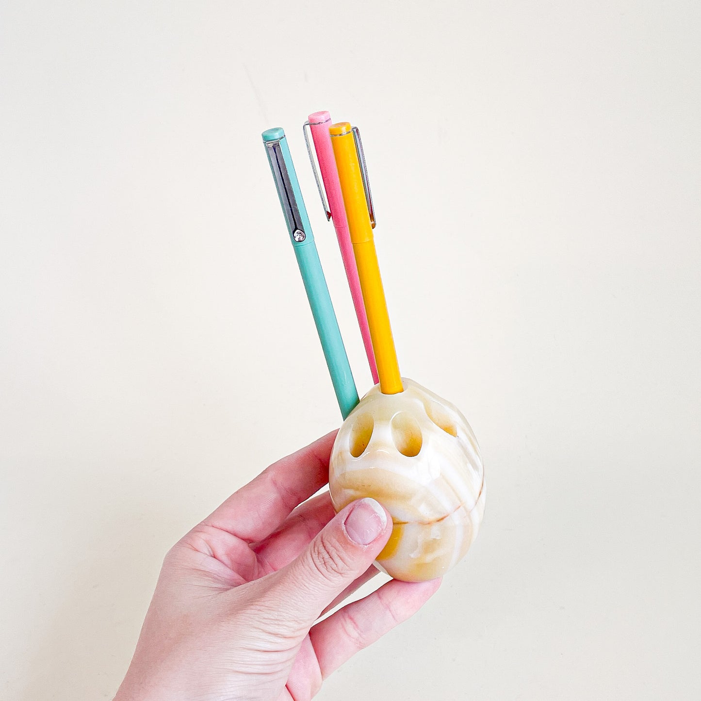 Onyx pencil holder