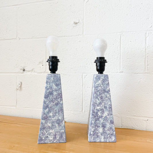 Lampes tachetées mauves