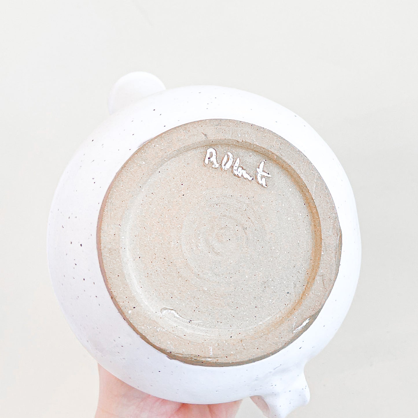 Speckled stoneware teapot
