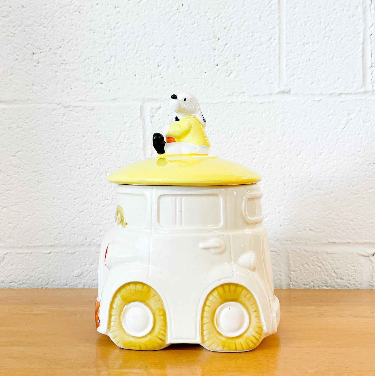 Dog car driver cookie jar