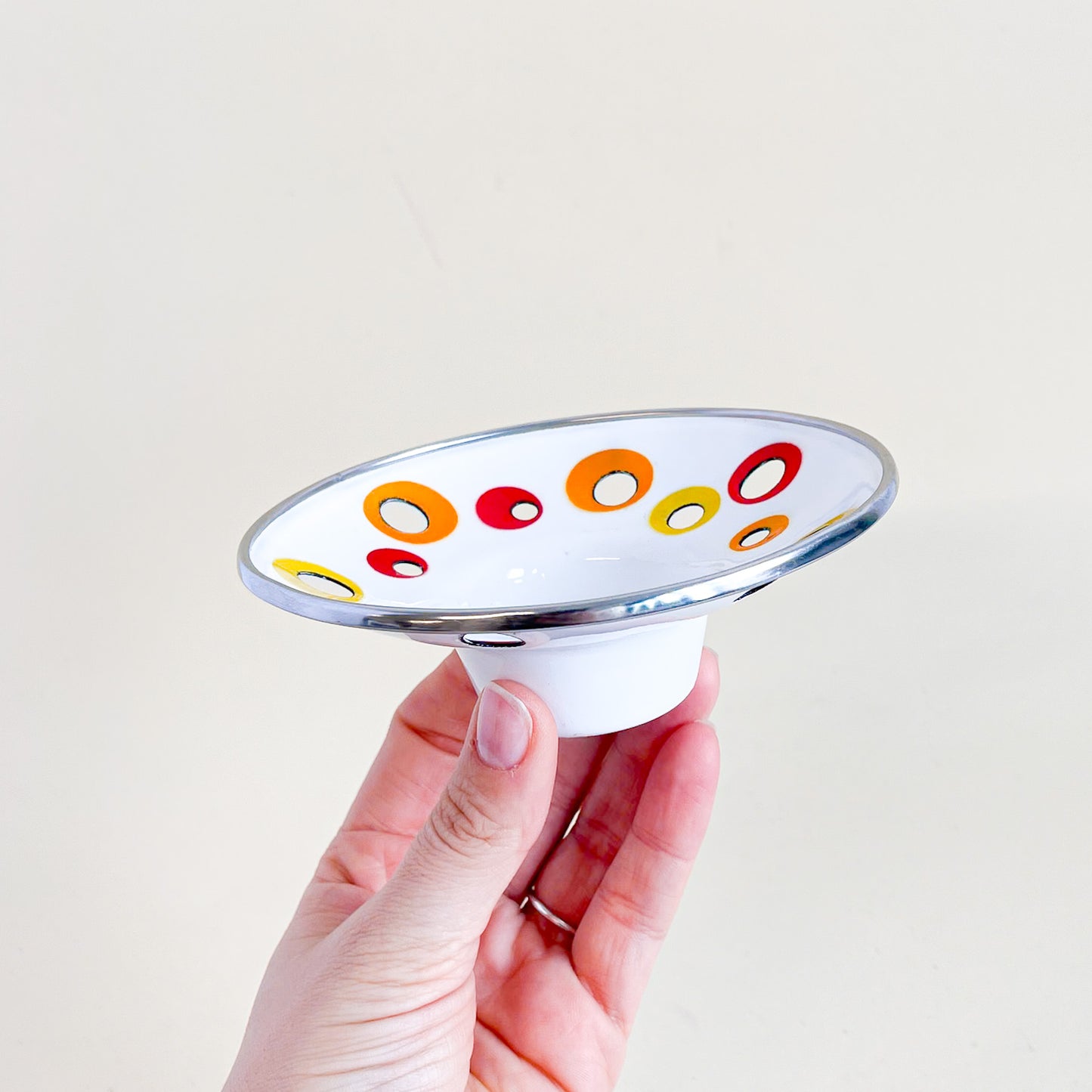 Ikea polka dot candle holder