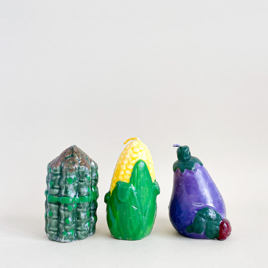 Trio de chandelles légumes