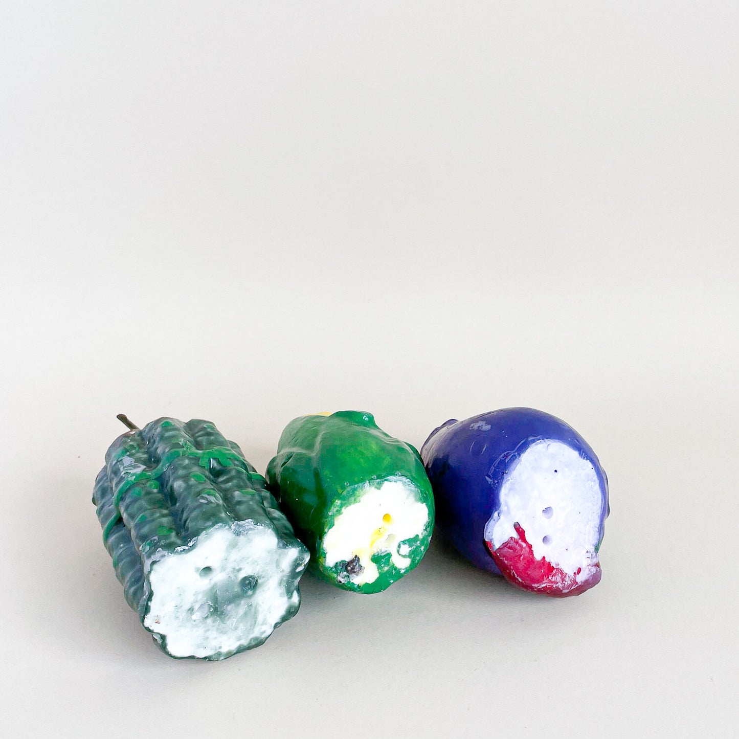 Vegetable candles trio