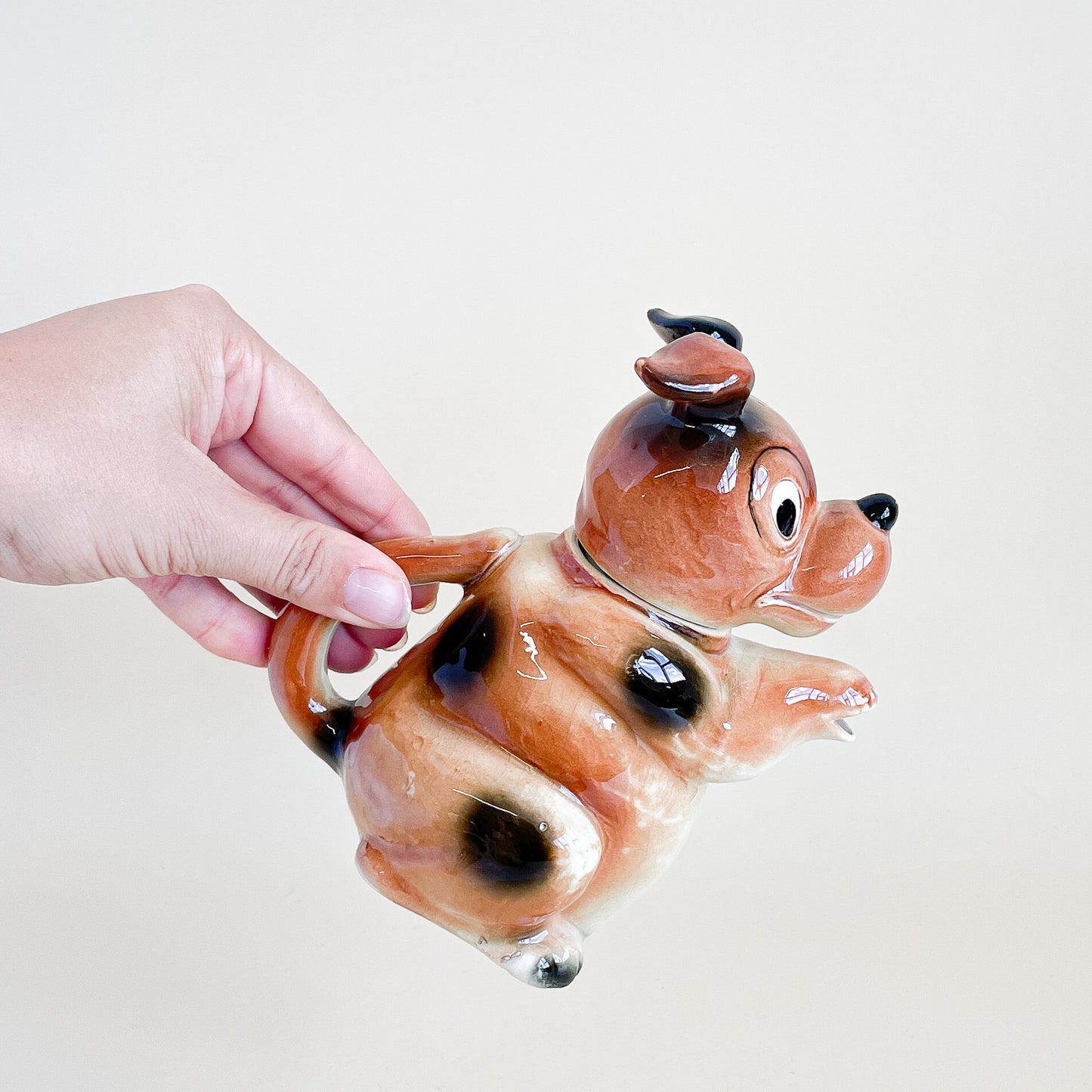 Stafford dog teapot 1951