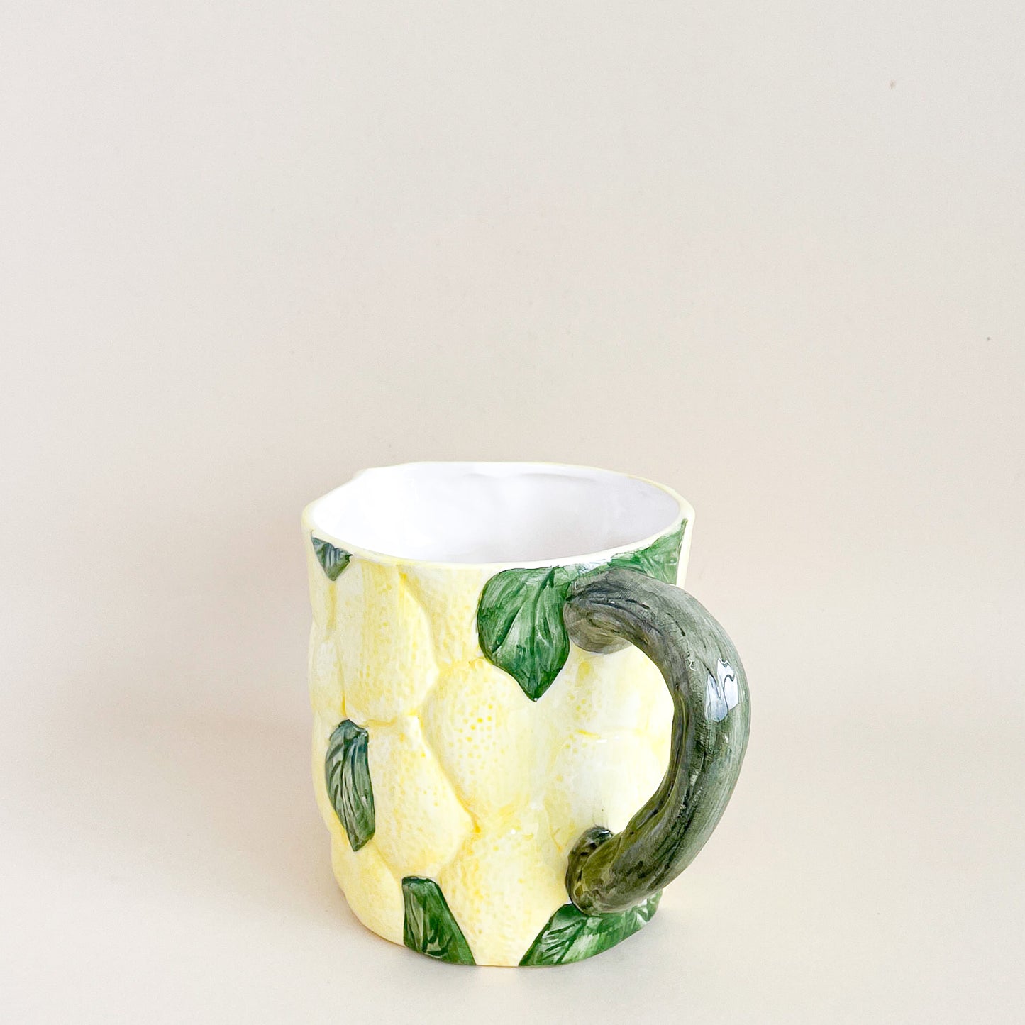 Ceramic lemon pitcher