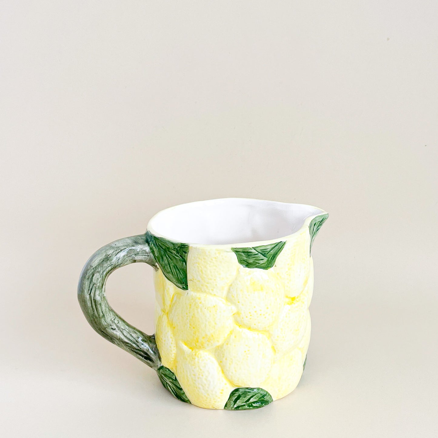 Ceramic lemon pitcher