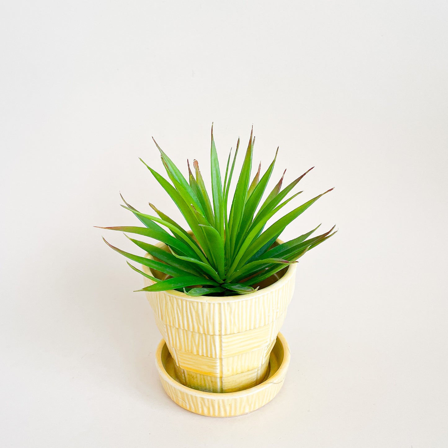 Cache-pot en céramique jaune McCoy