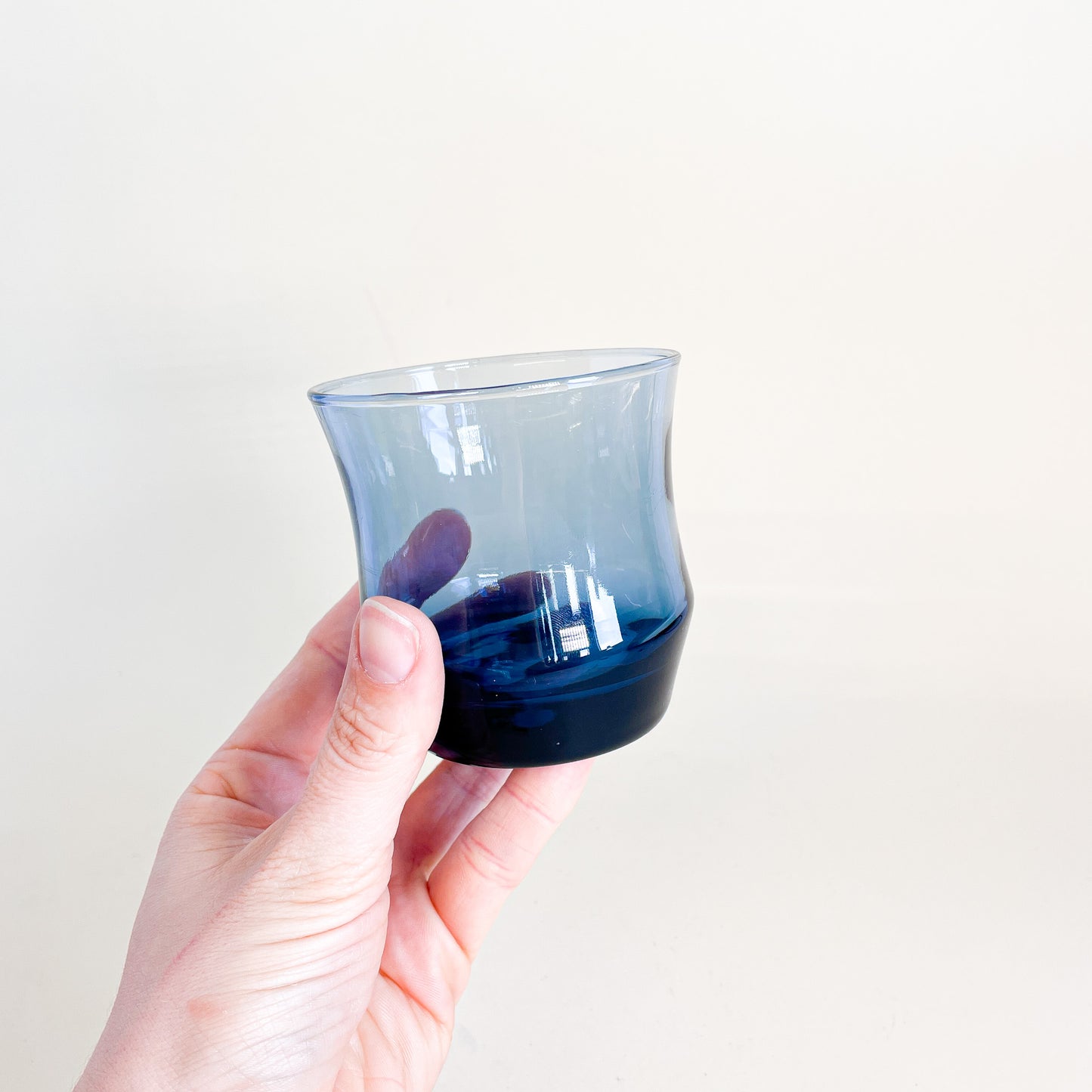 Libbey dark blue glasses trio
