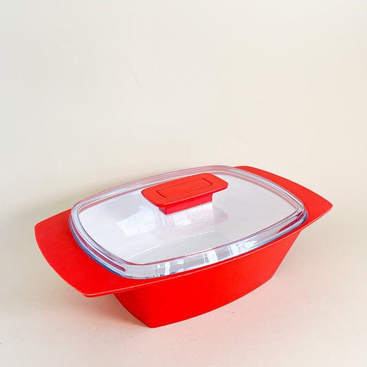 Large Geni 1960s orange dish
