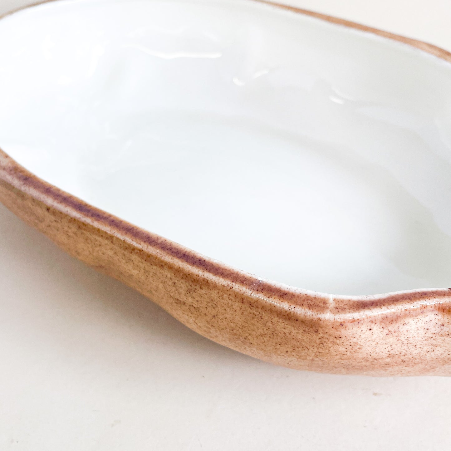 Glossy ceramic potato dish