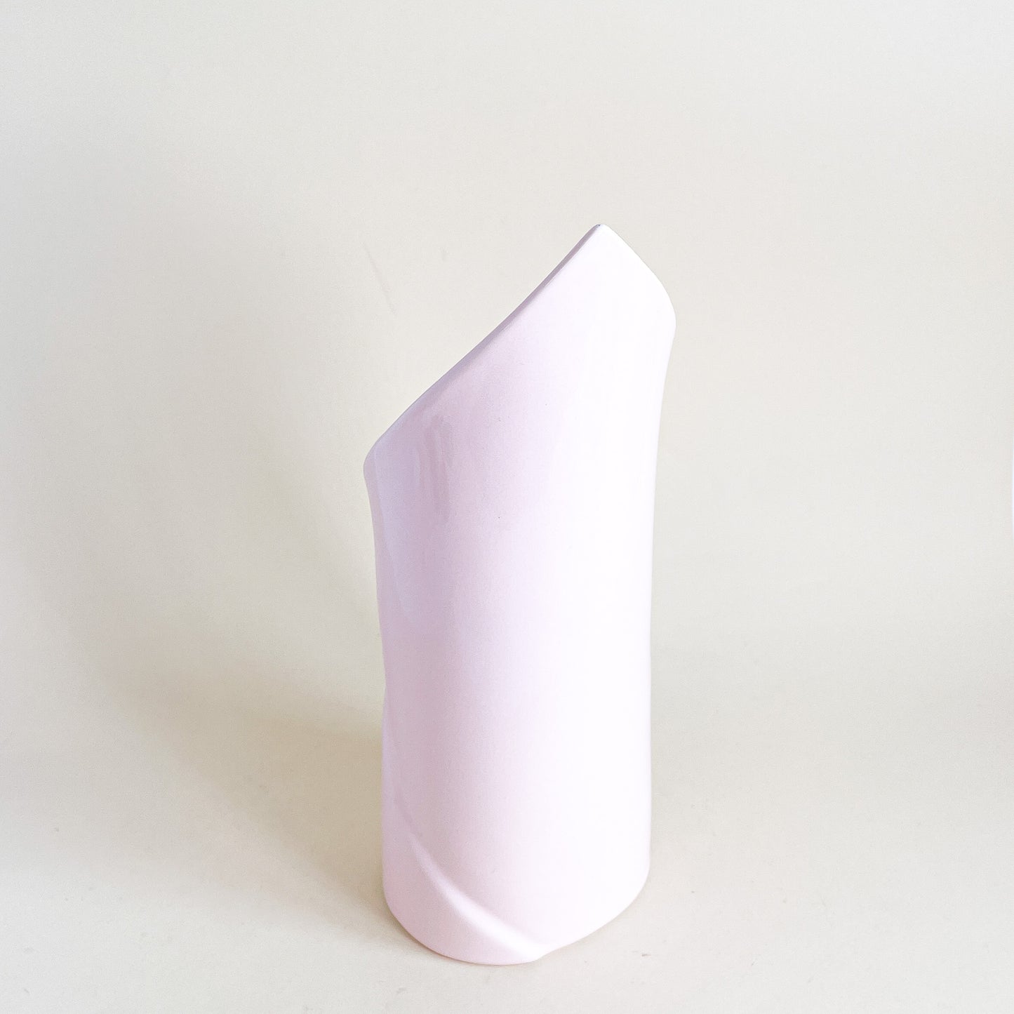 Large pink ceramic vase