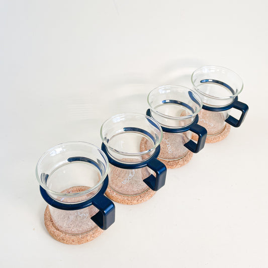 Set of black Bodum mugs