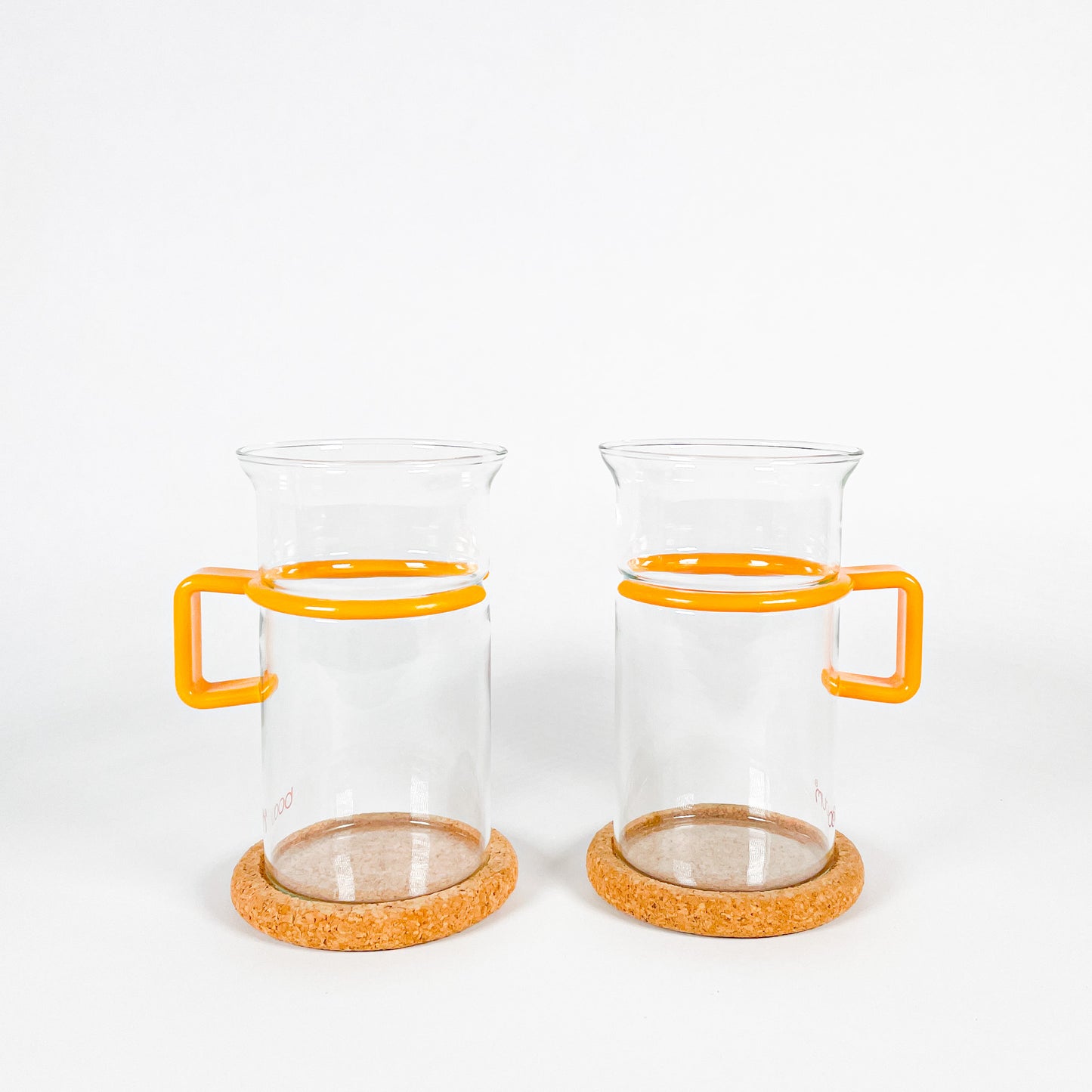 Tall yellow Bodum mugs duo