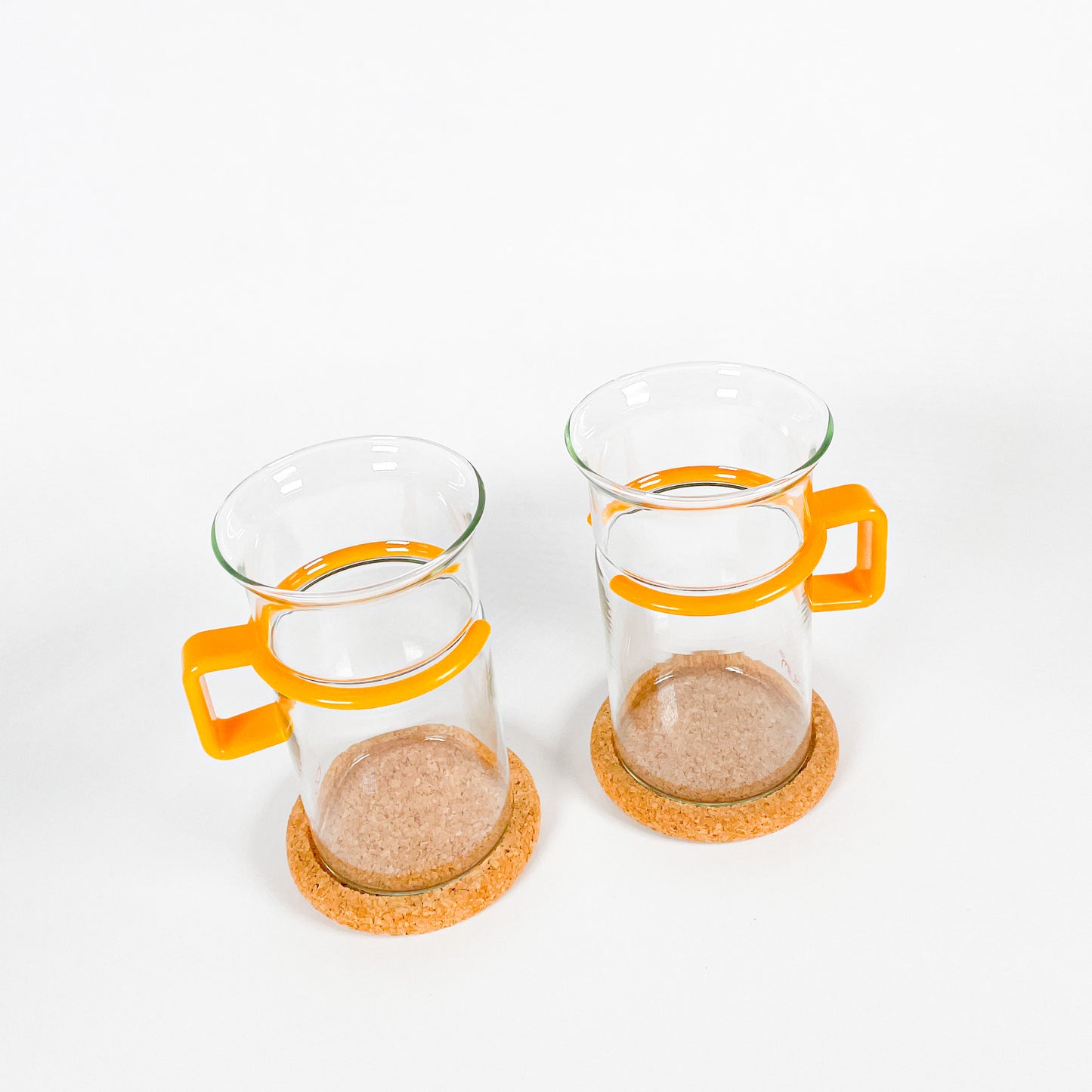 Tall yellow Bodum mugs duo