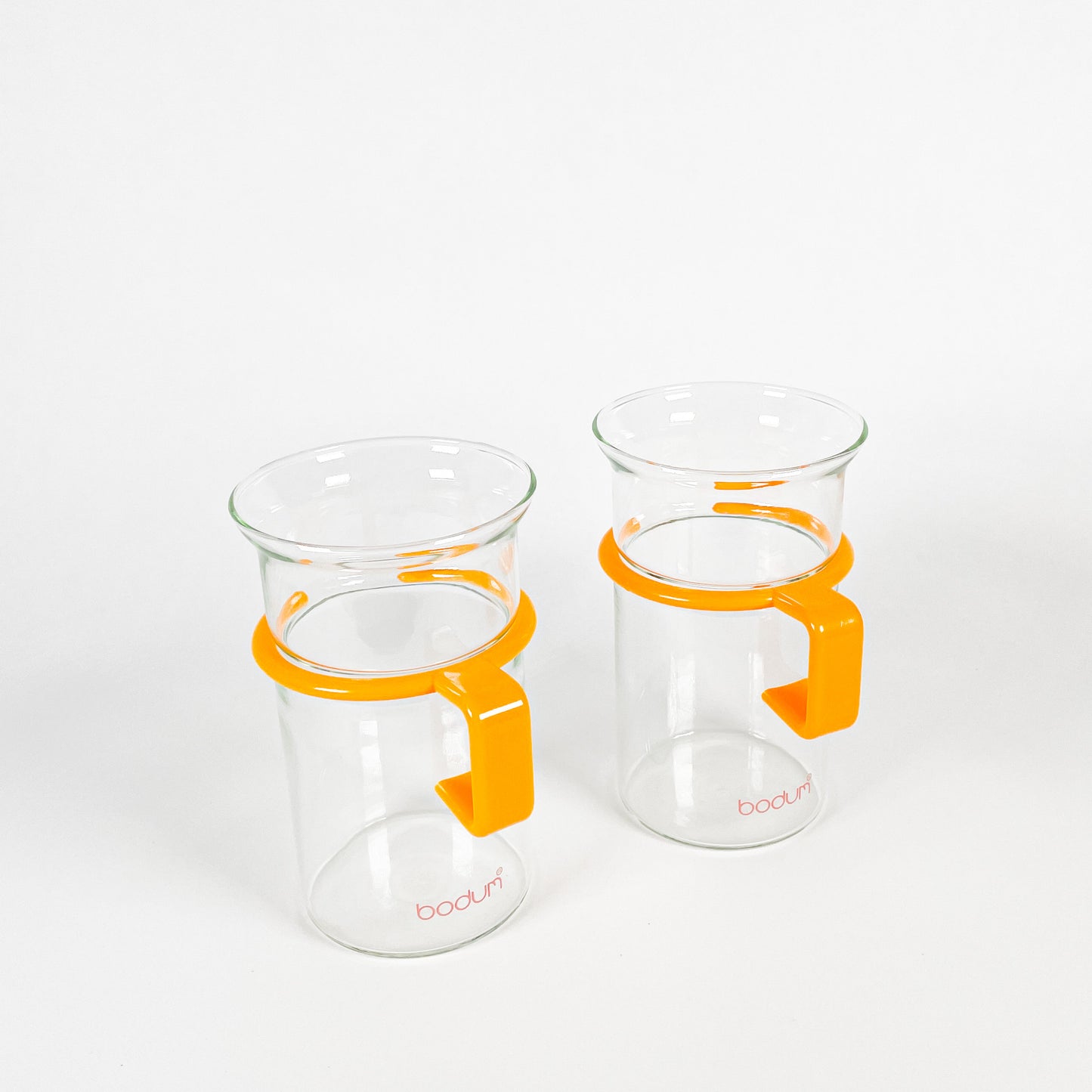 Tall yellow Bodum mugs duo