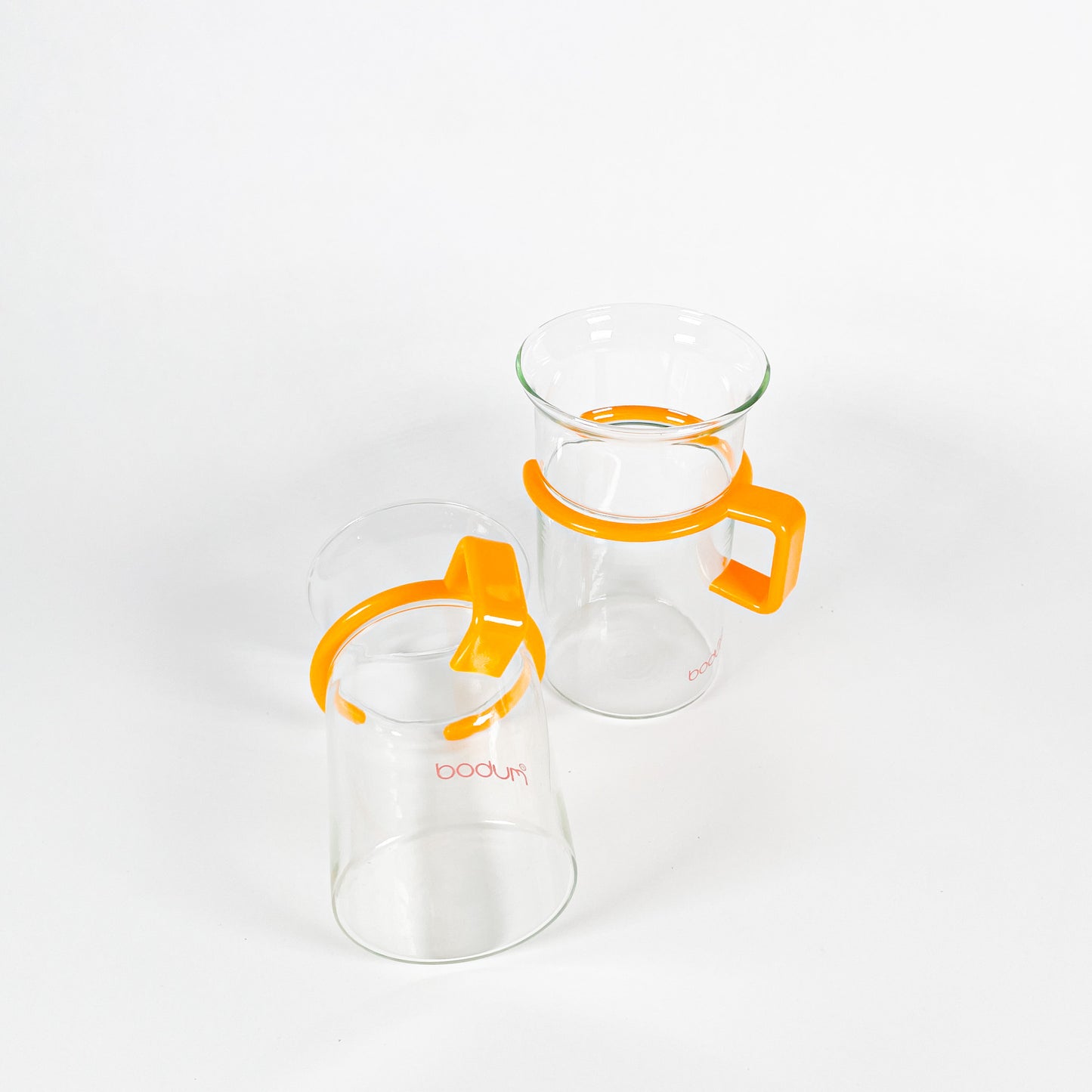 Tall yellow Bodum mugs duo