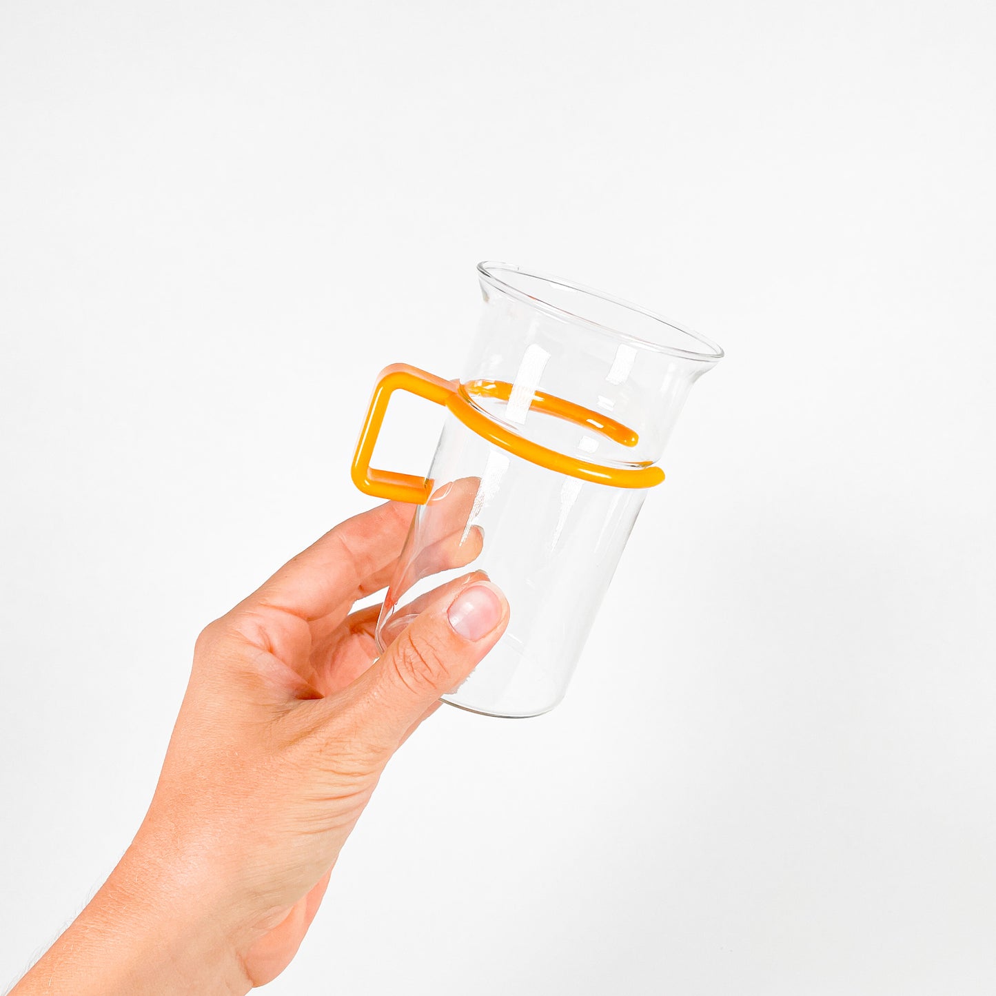 Tall yellow Bodum mugs duo