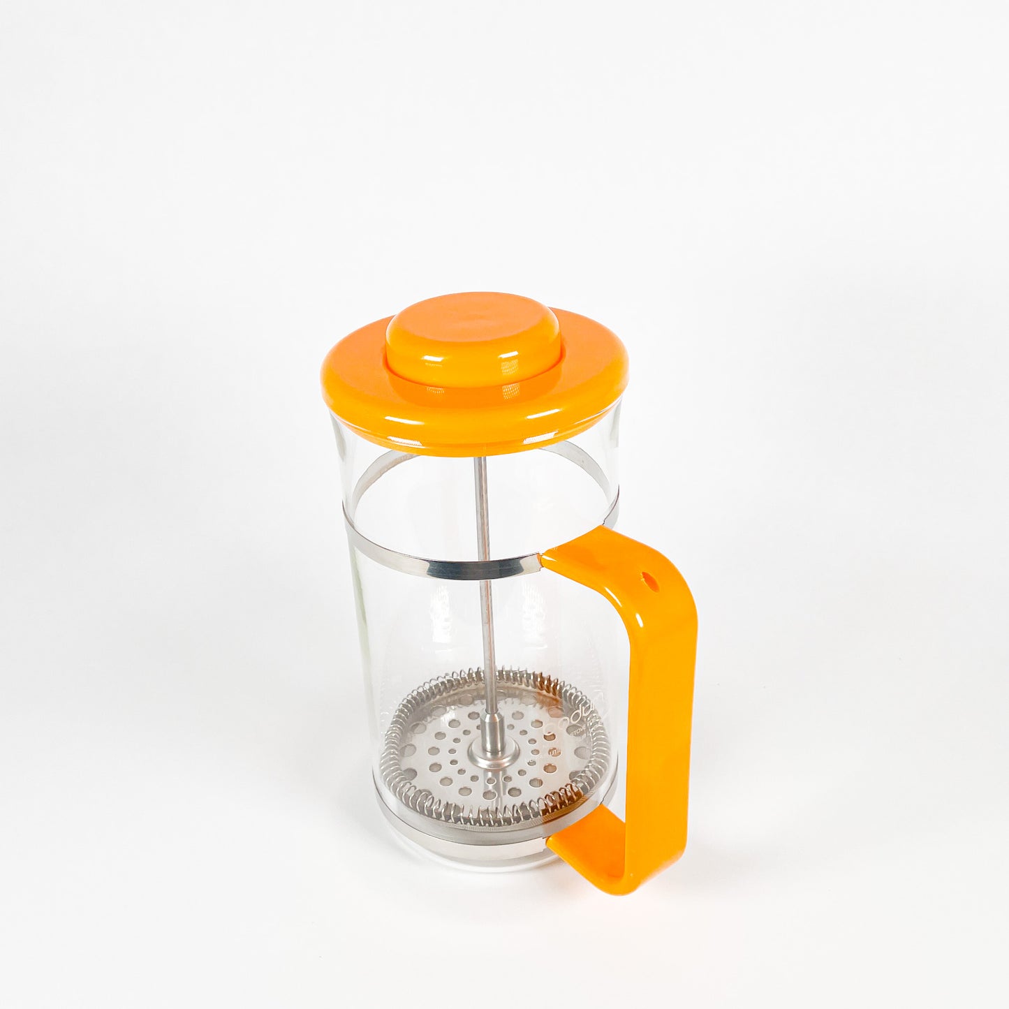 Yellow Bodum french press coffee maker