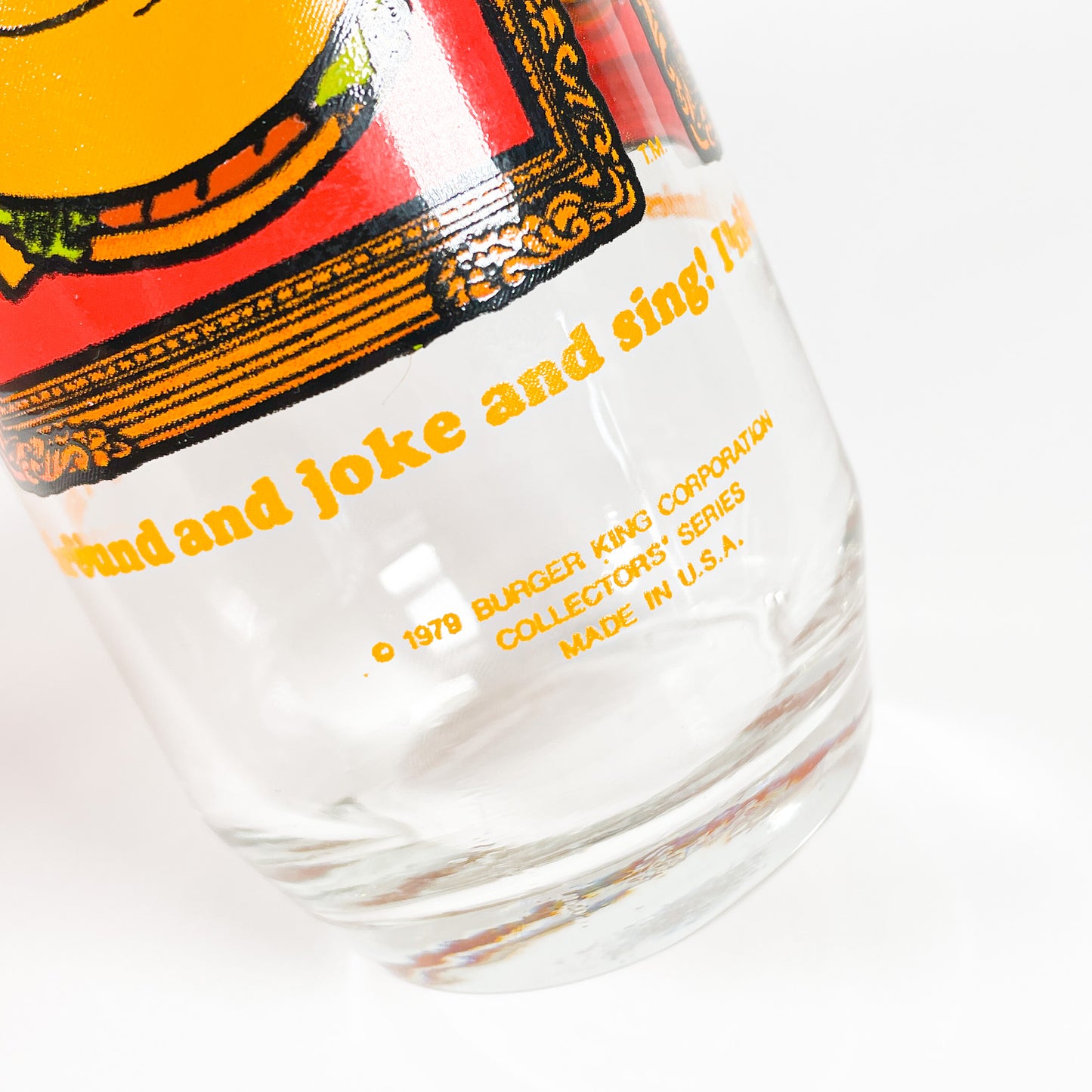 1979 Burger King collectible tumbler