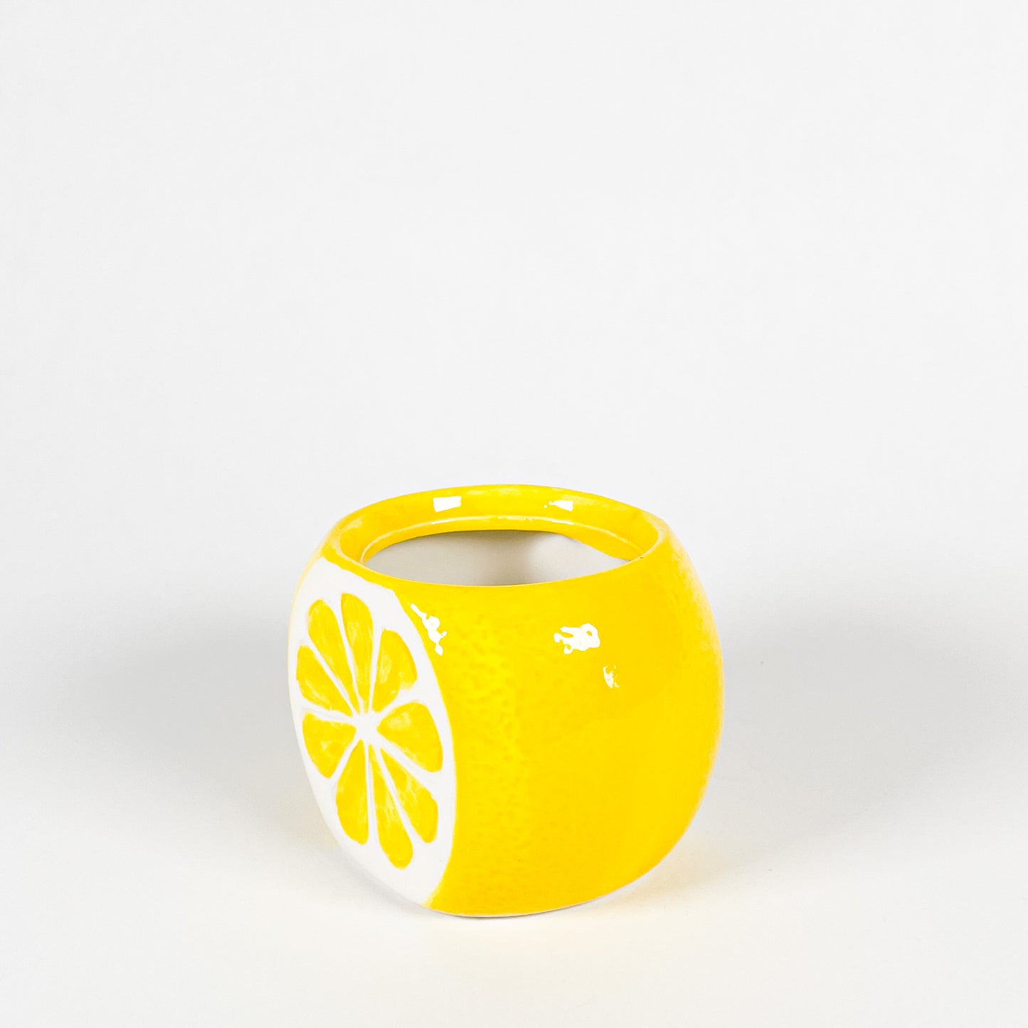 Petit pot citron en céramique