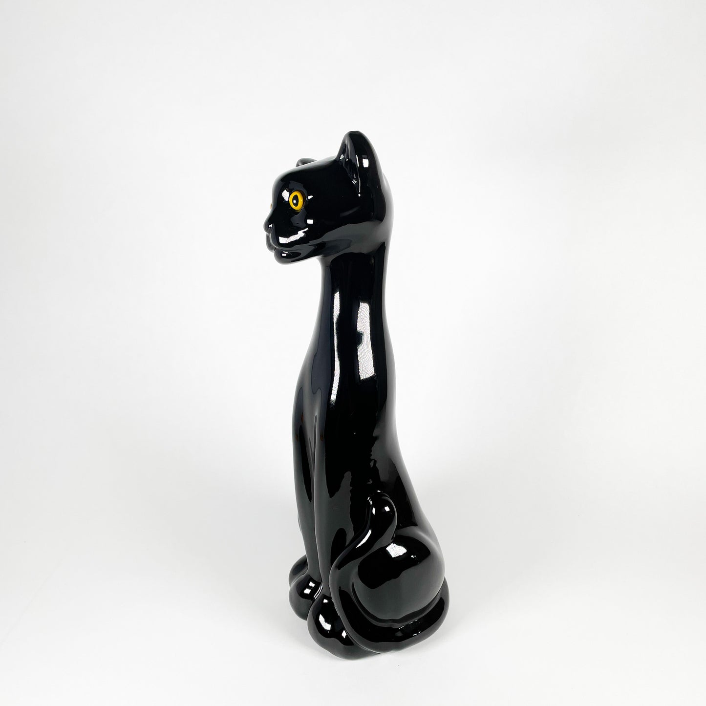 Large ceramic panther
