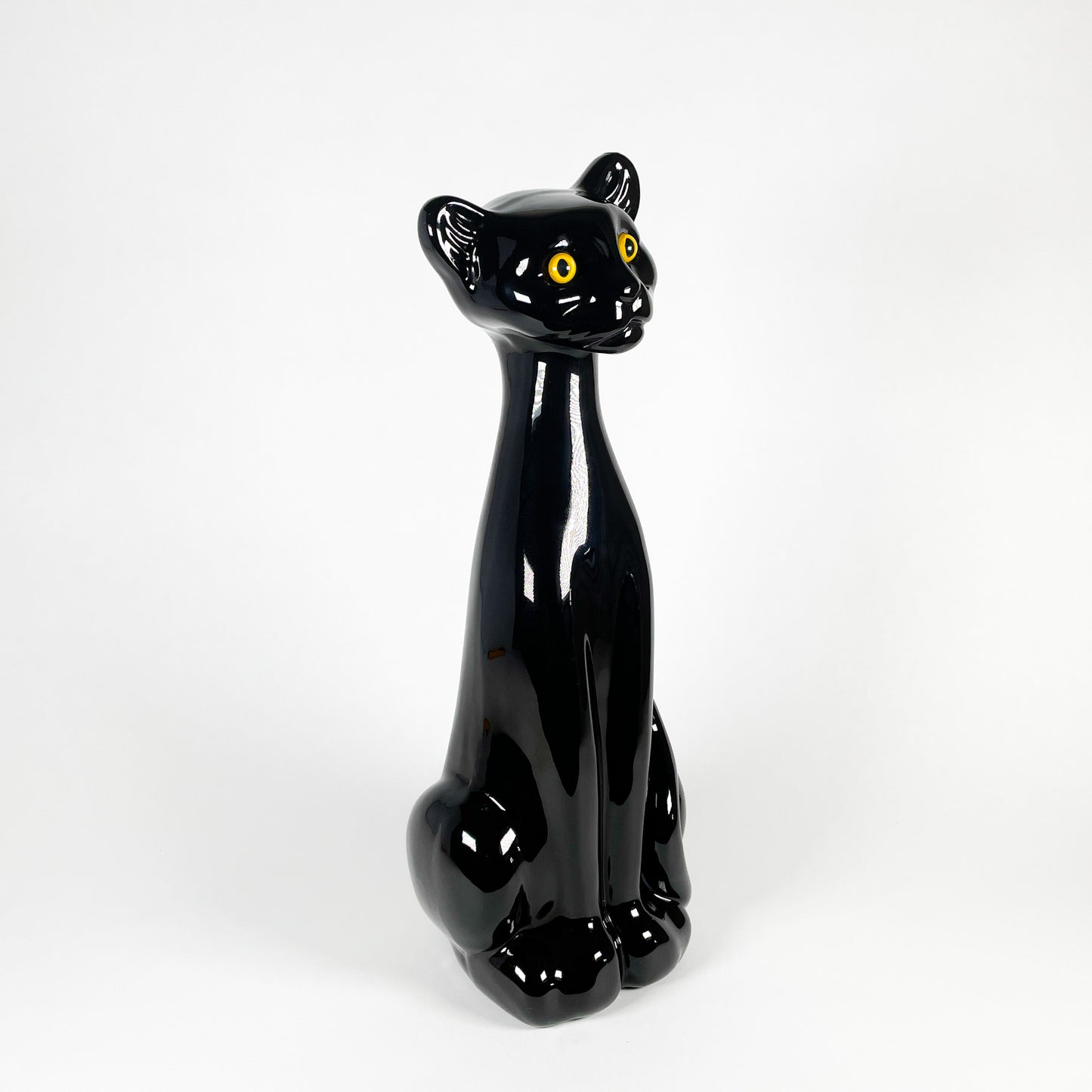 Large ceramic panther