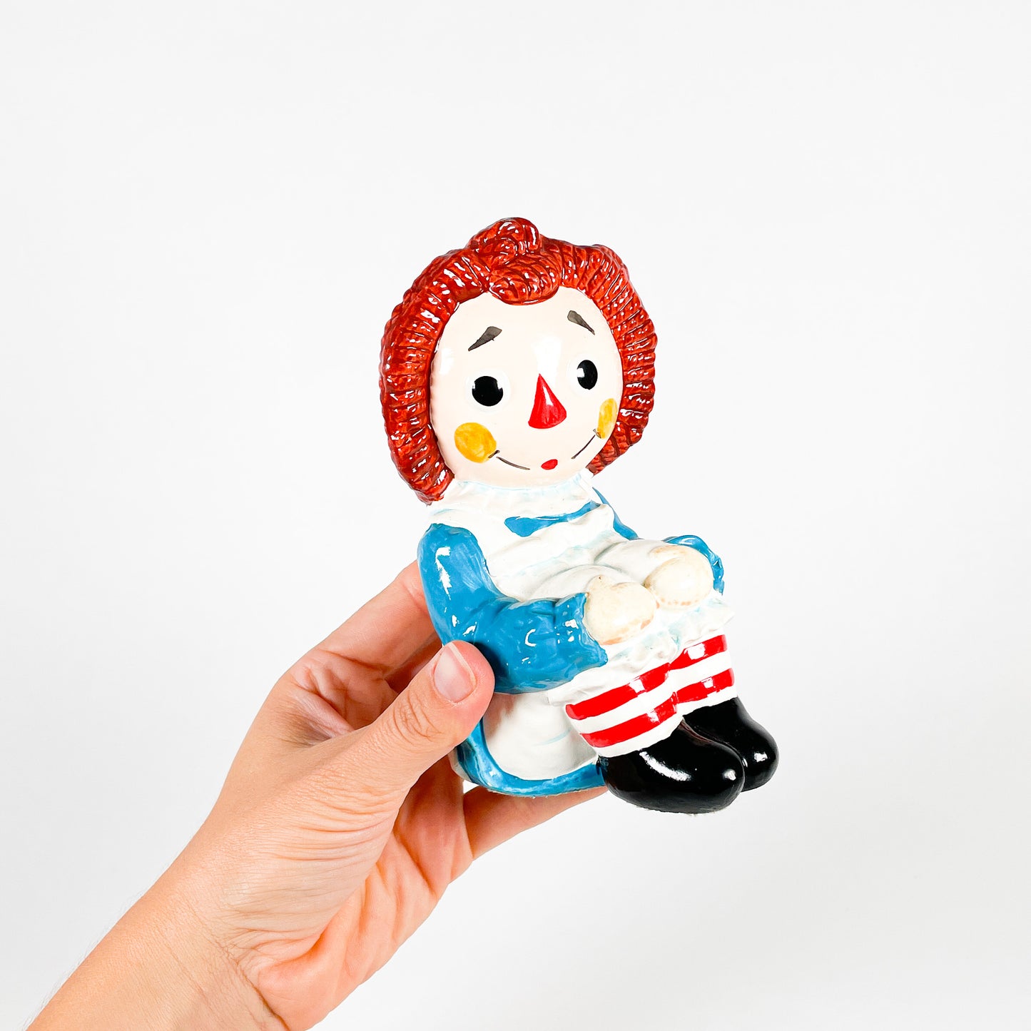 Duo appui-livres poupées Raggedy Ann et Andy 1970