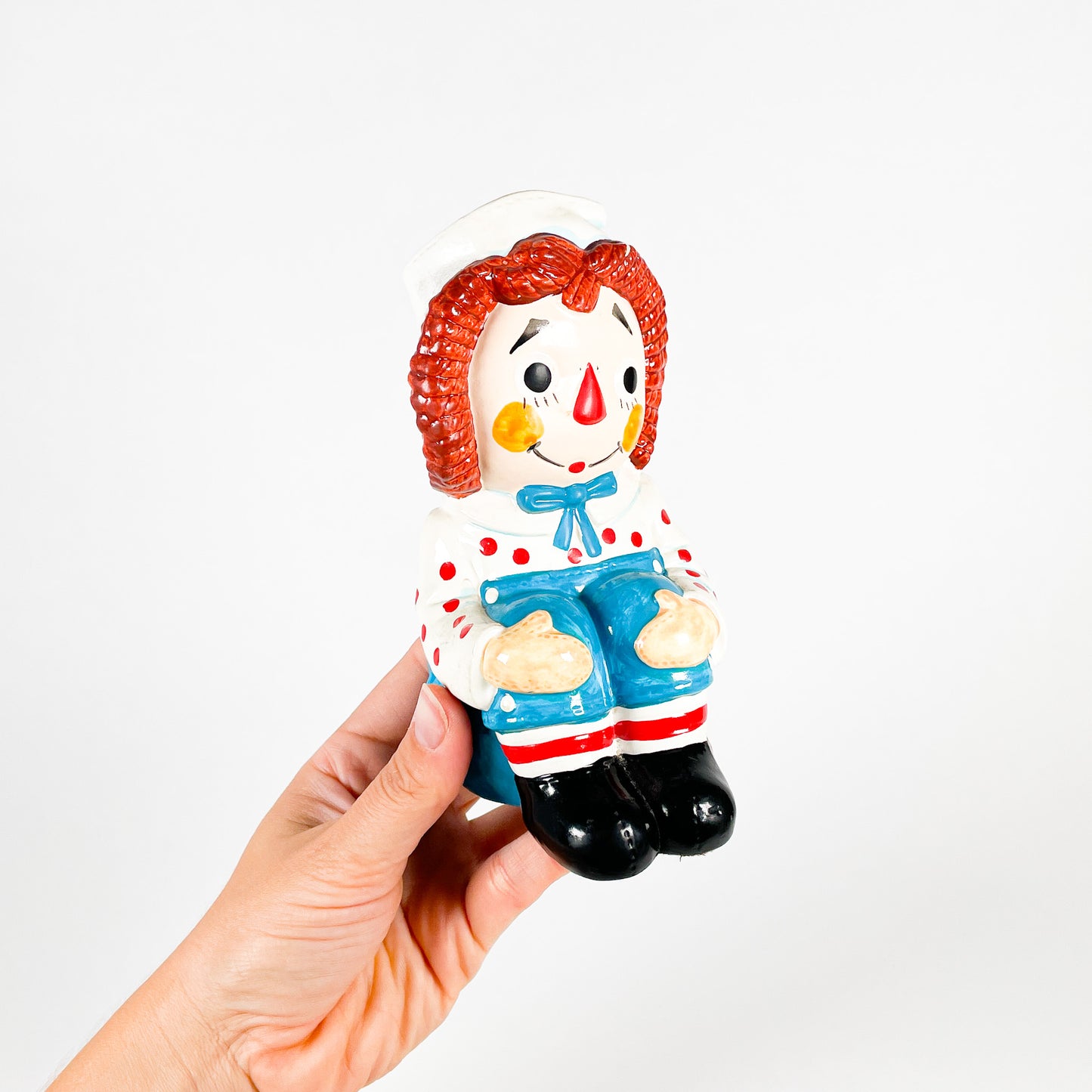 Duo appui-livres poupées Raggedy Ann et Andy 1970