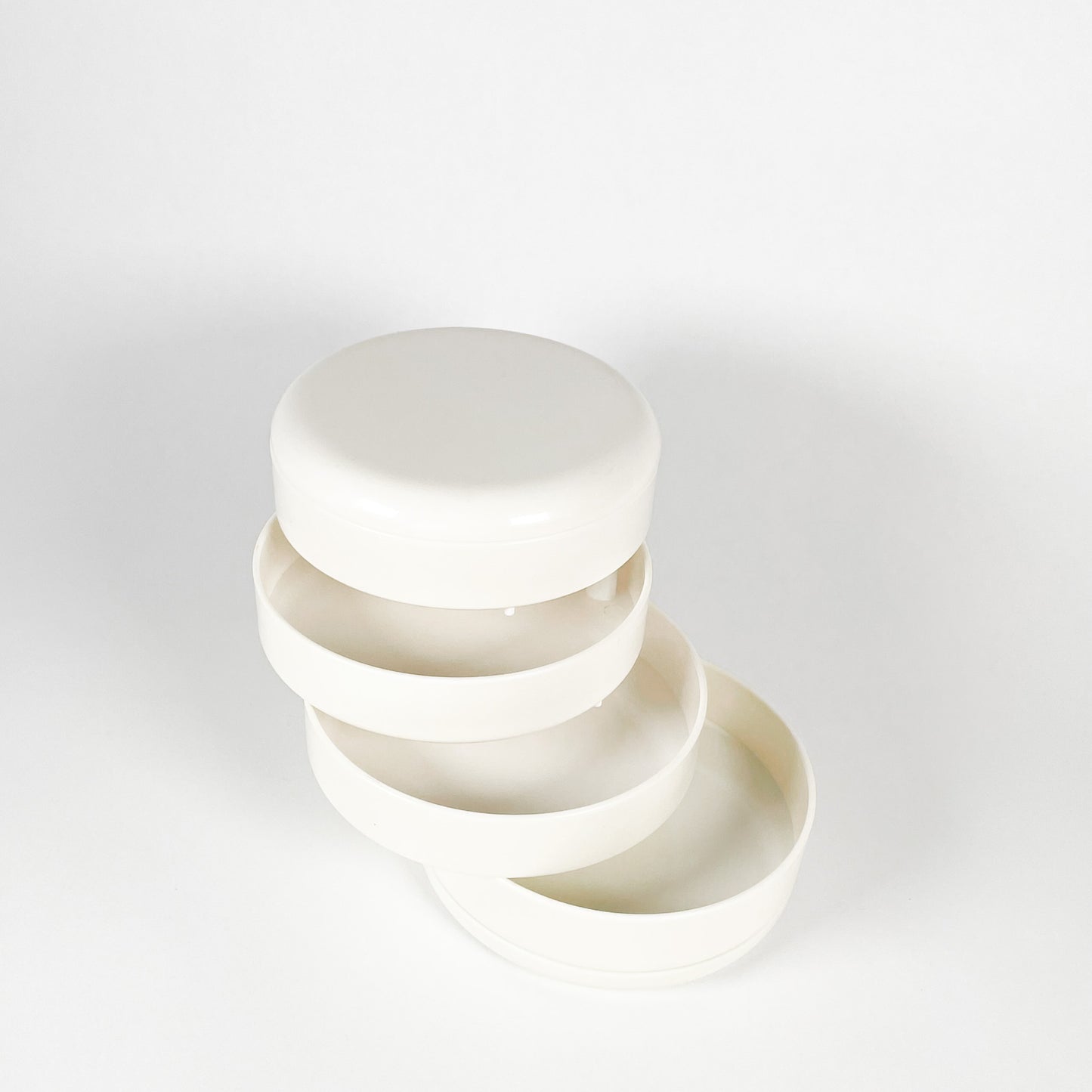 White swivel storage