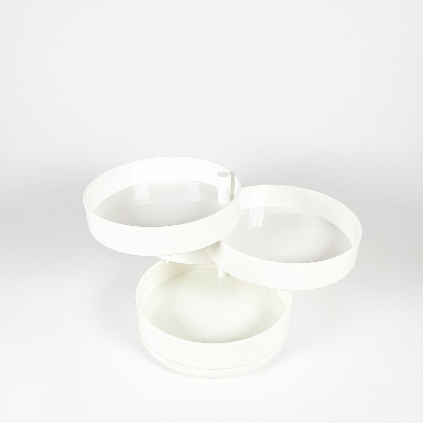 White swivel storage