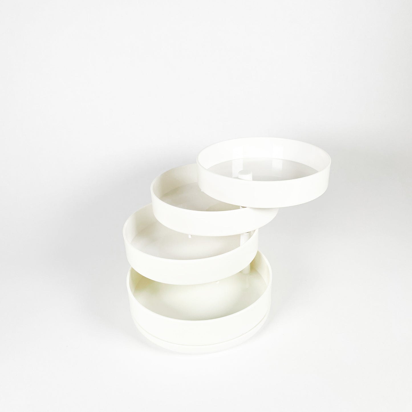 White swivel storage
