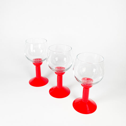 Red Bodum Oktett glasses trip