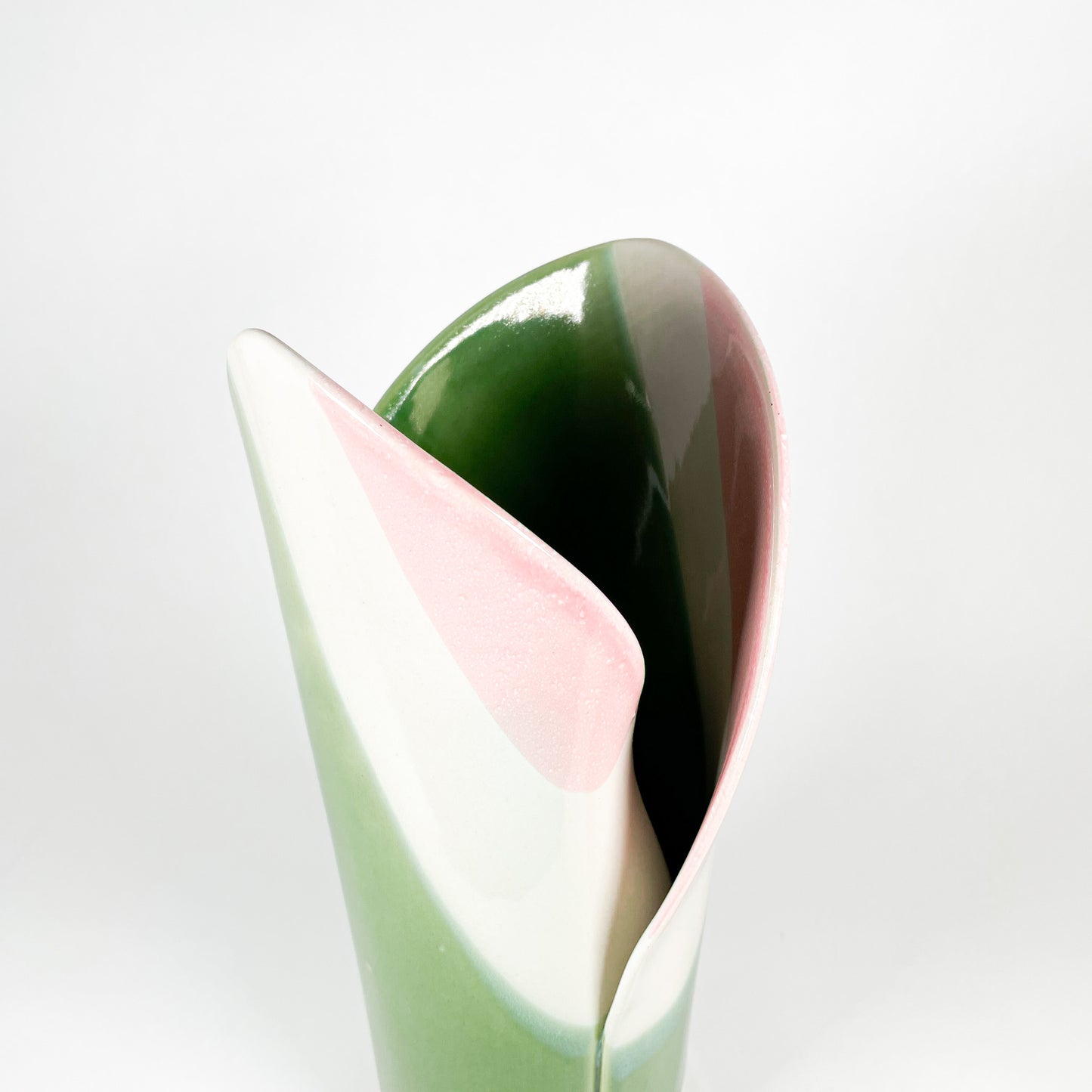 Grand vase rayé Hilborn Pottery