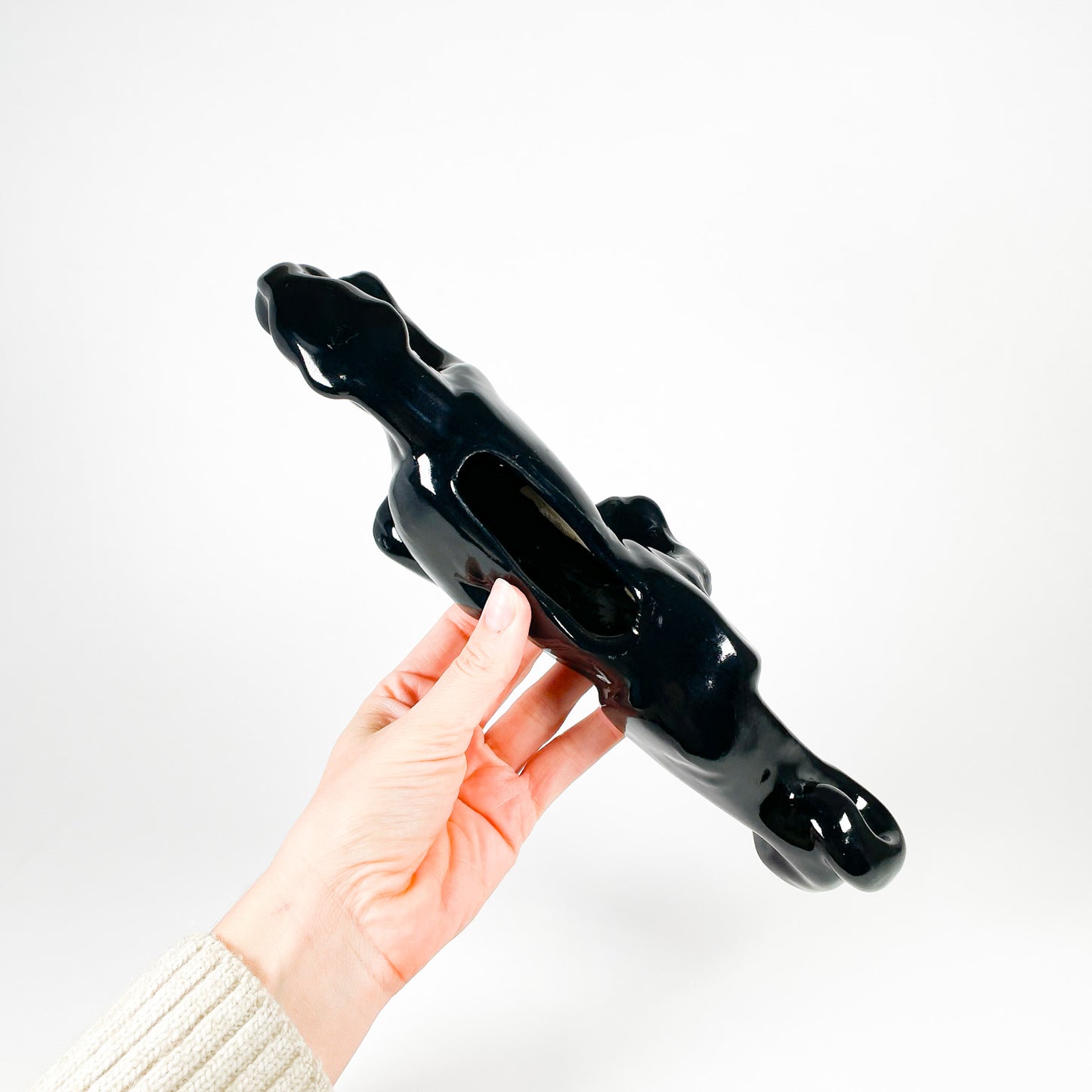 Ceramic black panther