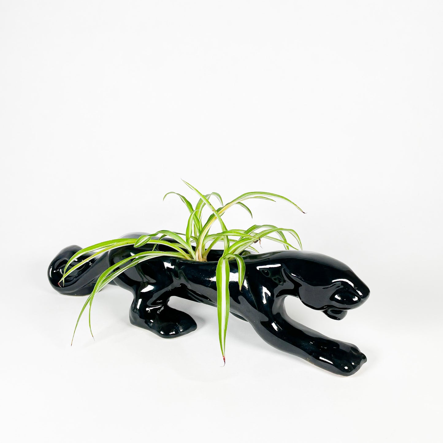 Ceramic black panther