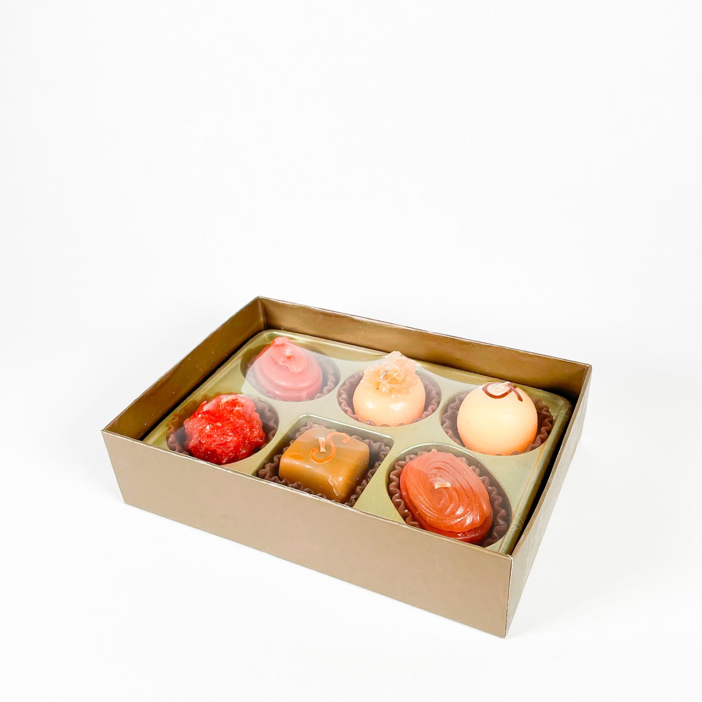 Bougies boite de chocolat