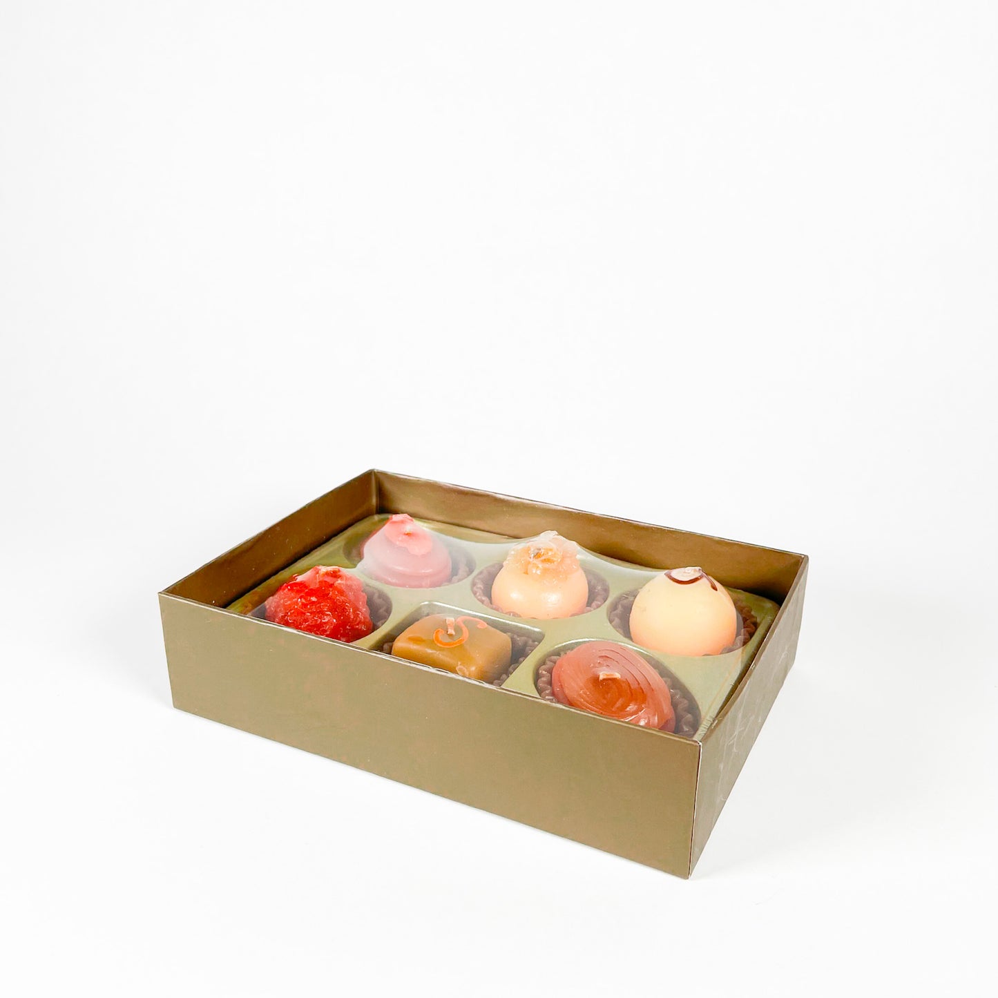 Bougies boite de chocolat