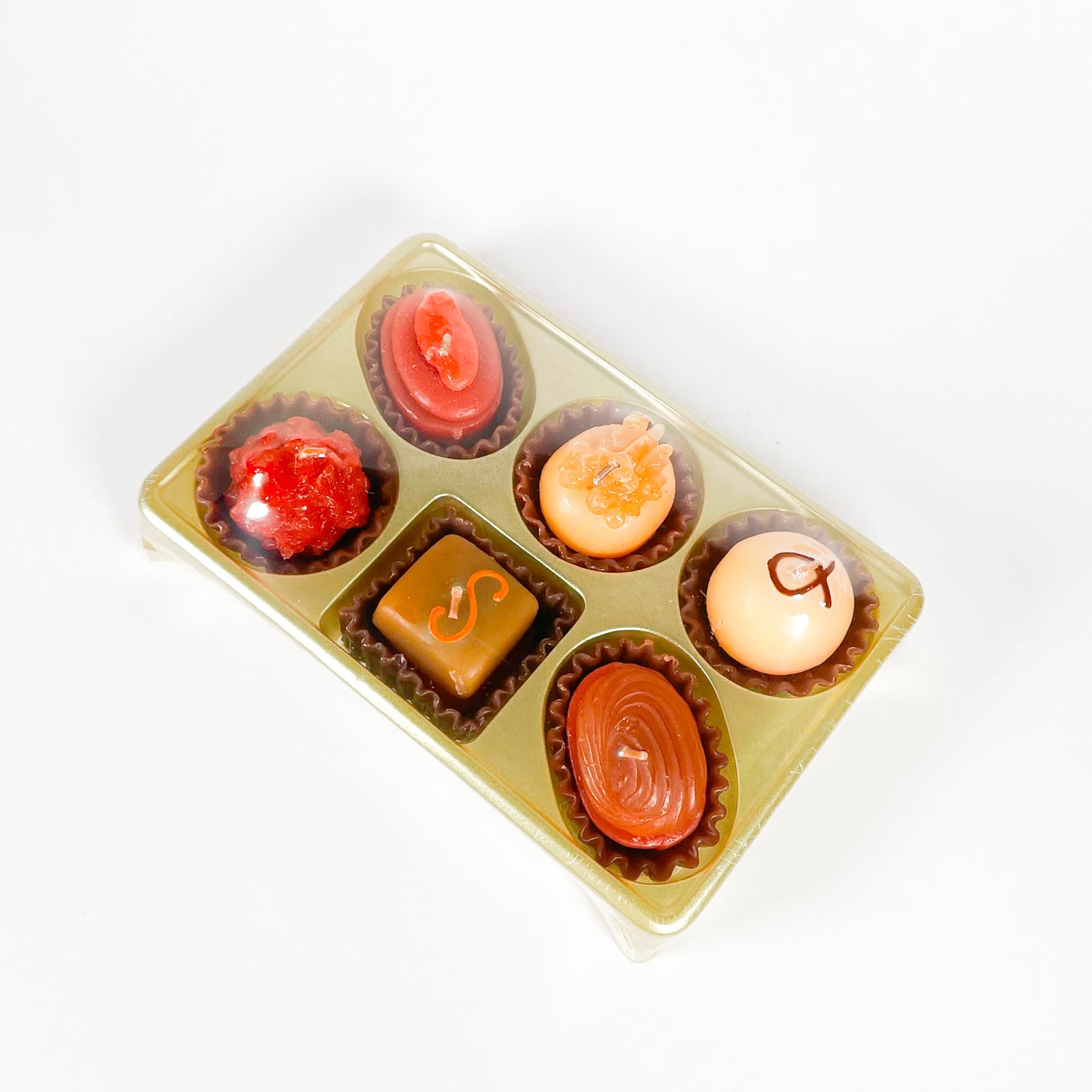 Bougies boite de chocolat