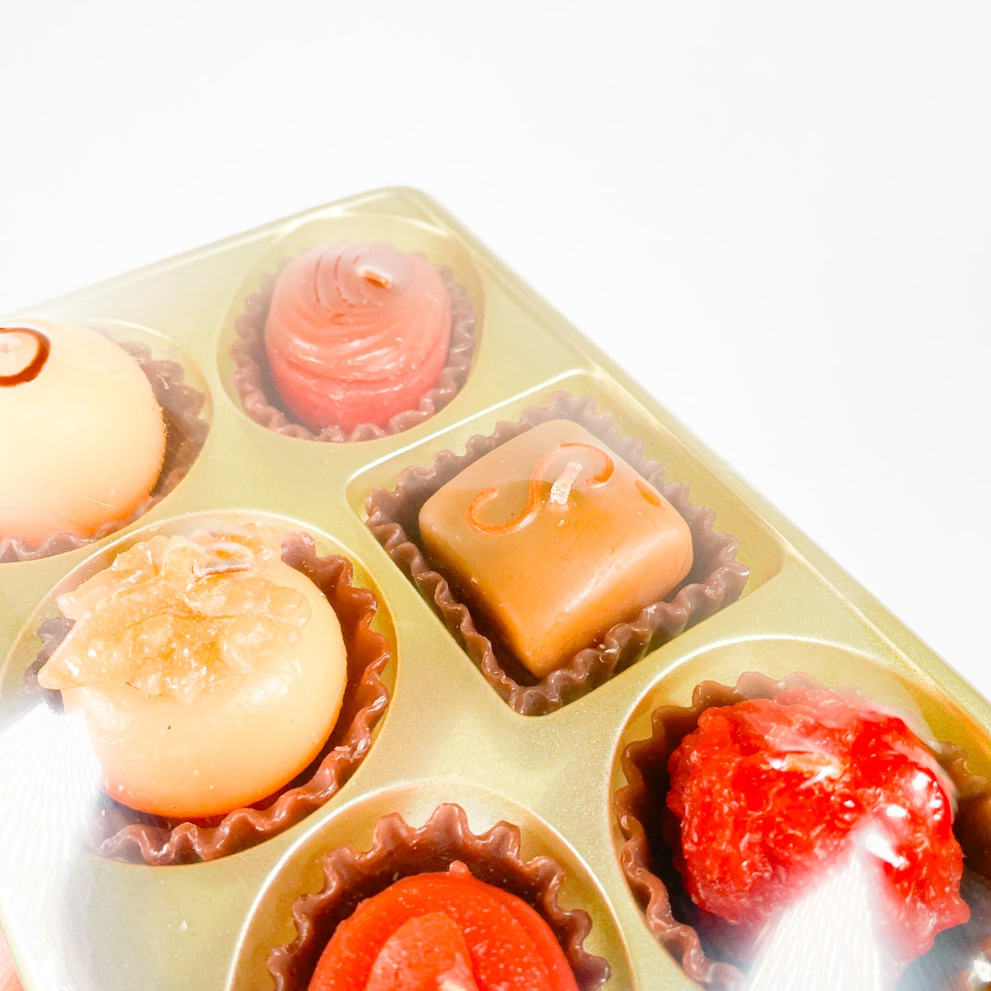 Bougies boite de chocolat