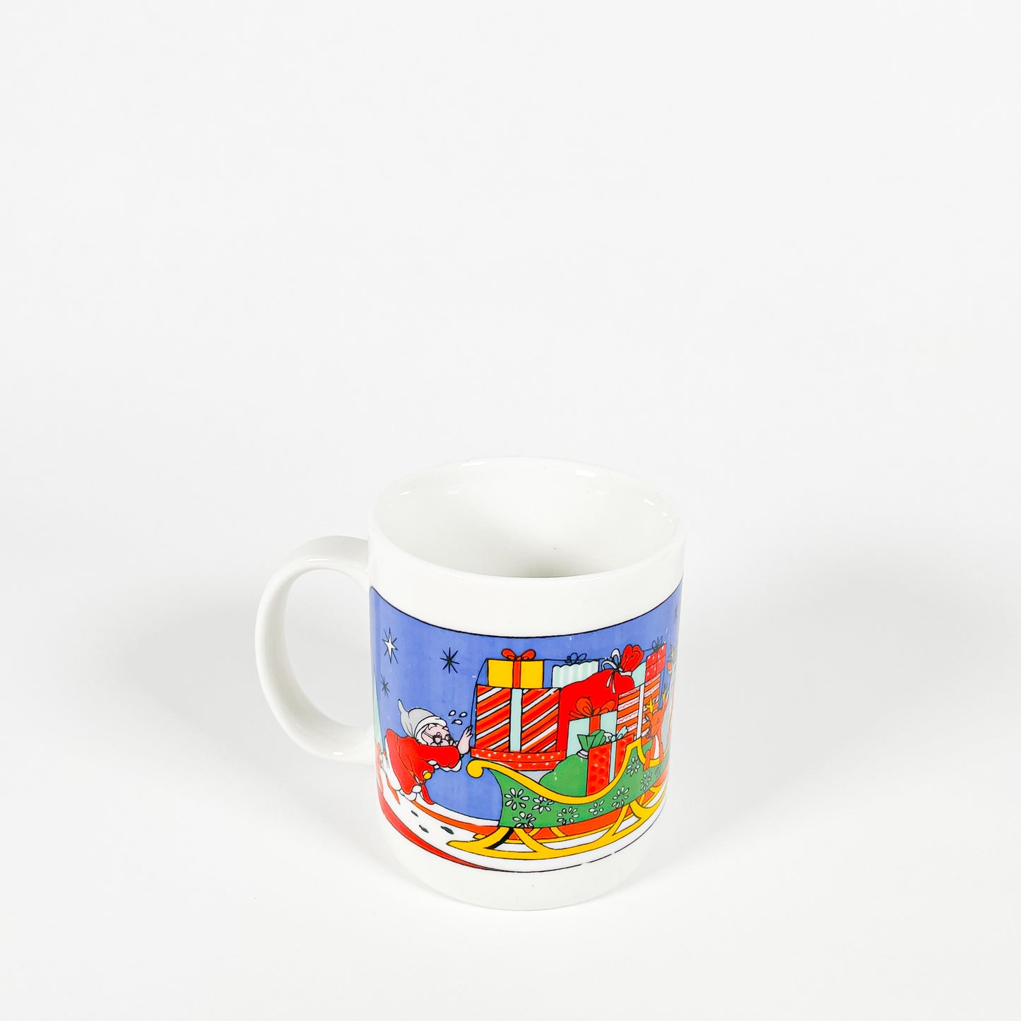Santa Claus and his sleigh mug