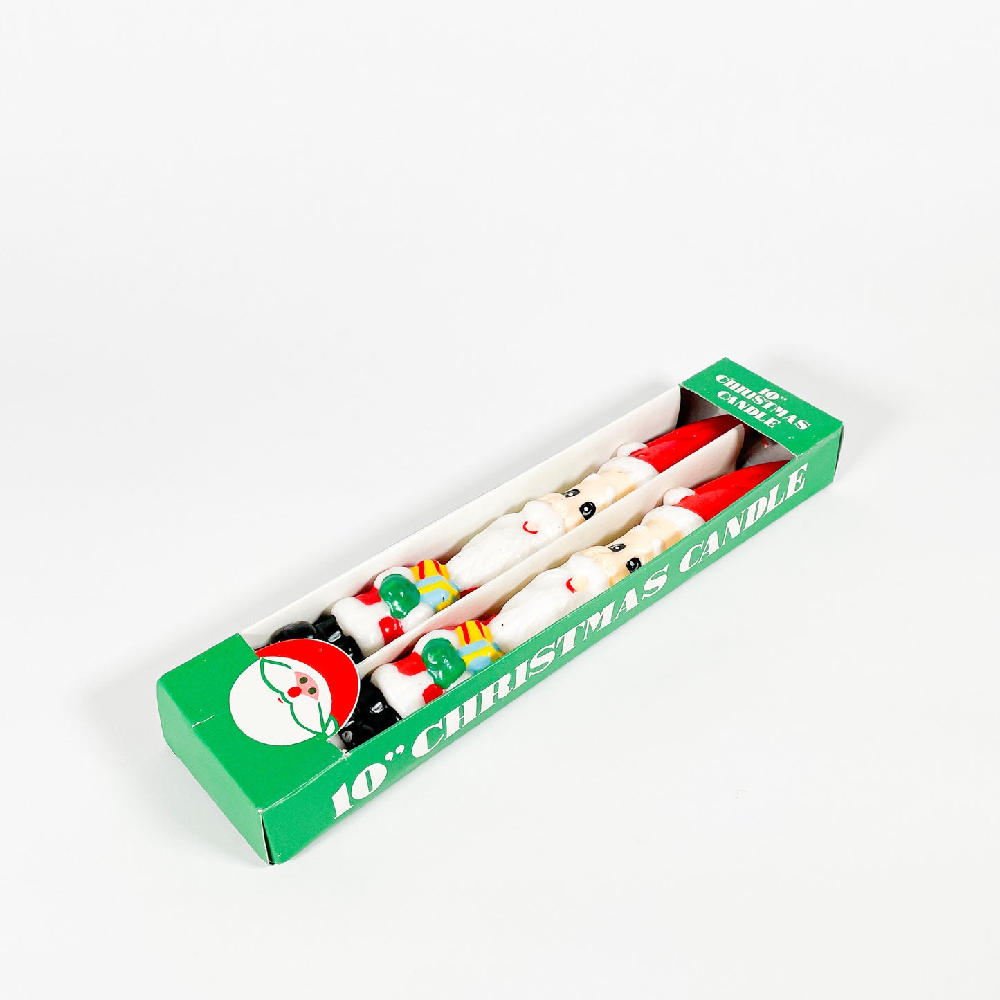 Vintage Santa Claus candles set