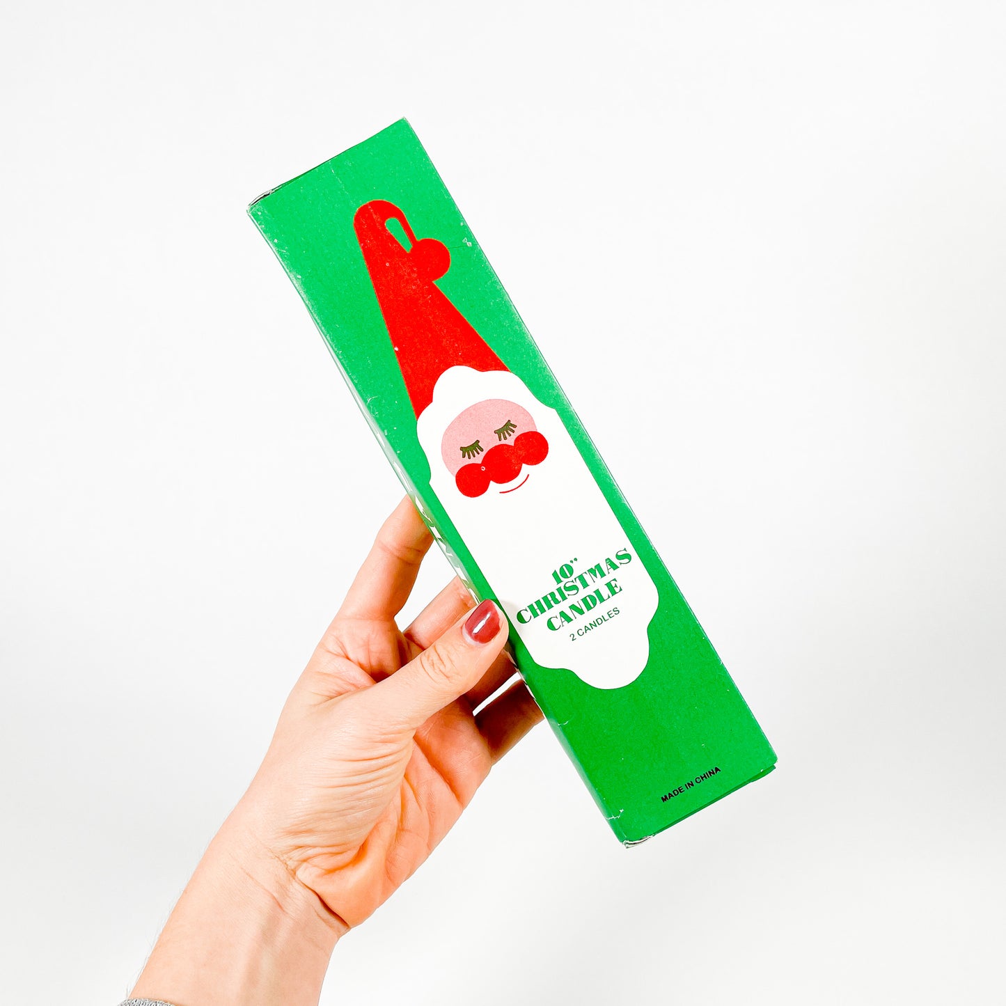 Vintage Santa Claus candles set