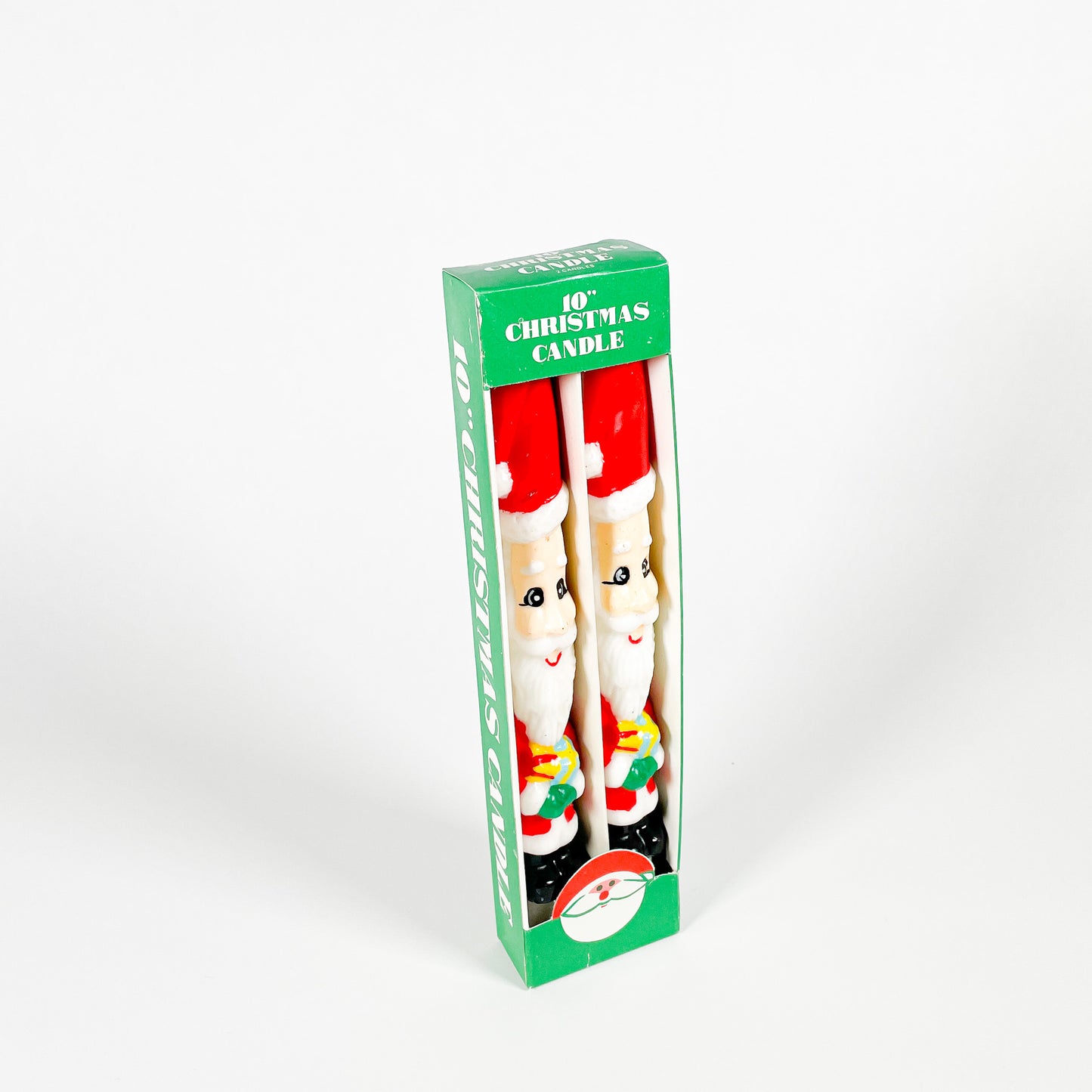 Vintage Santa Claus candles set