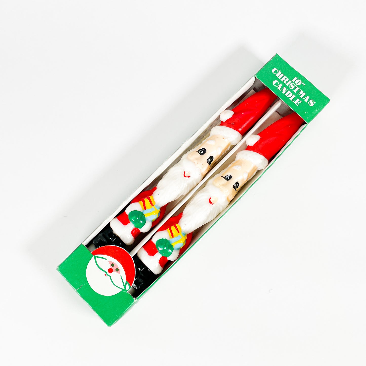 Vintage Santa Claus candles set