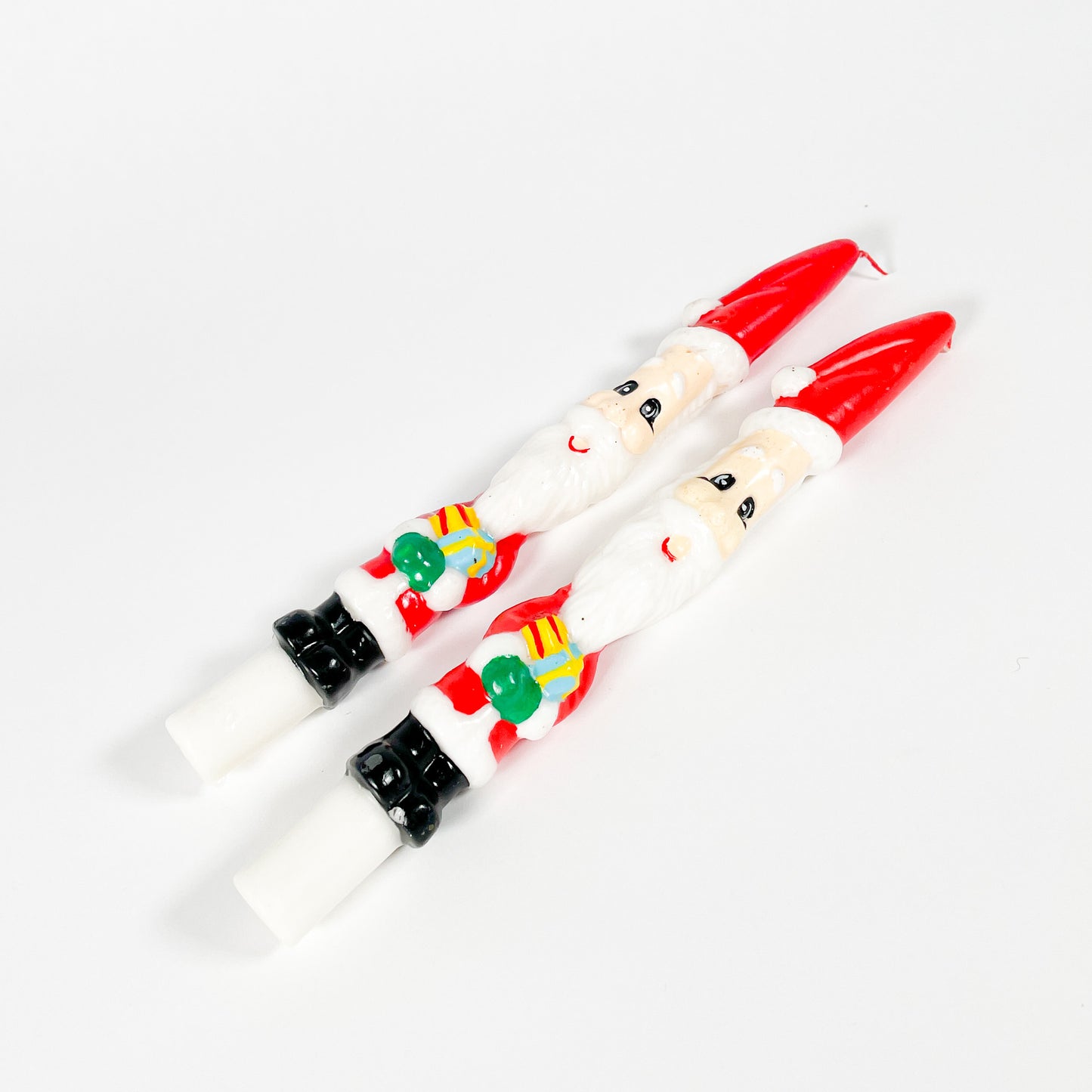 Vintage Santa Claus candles set