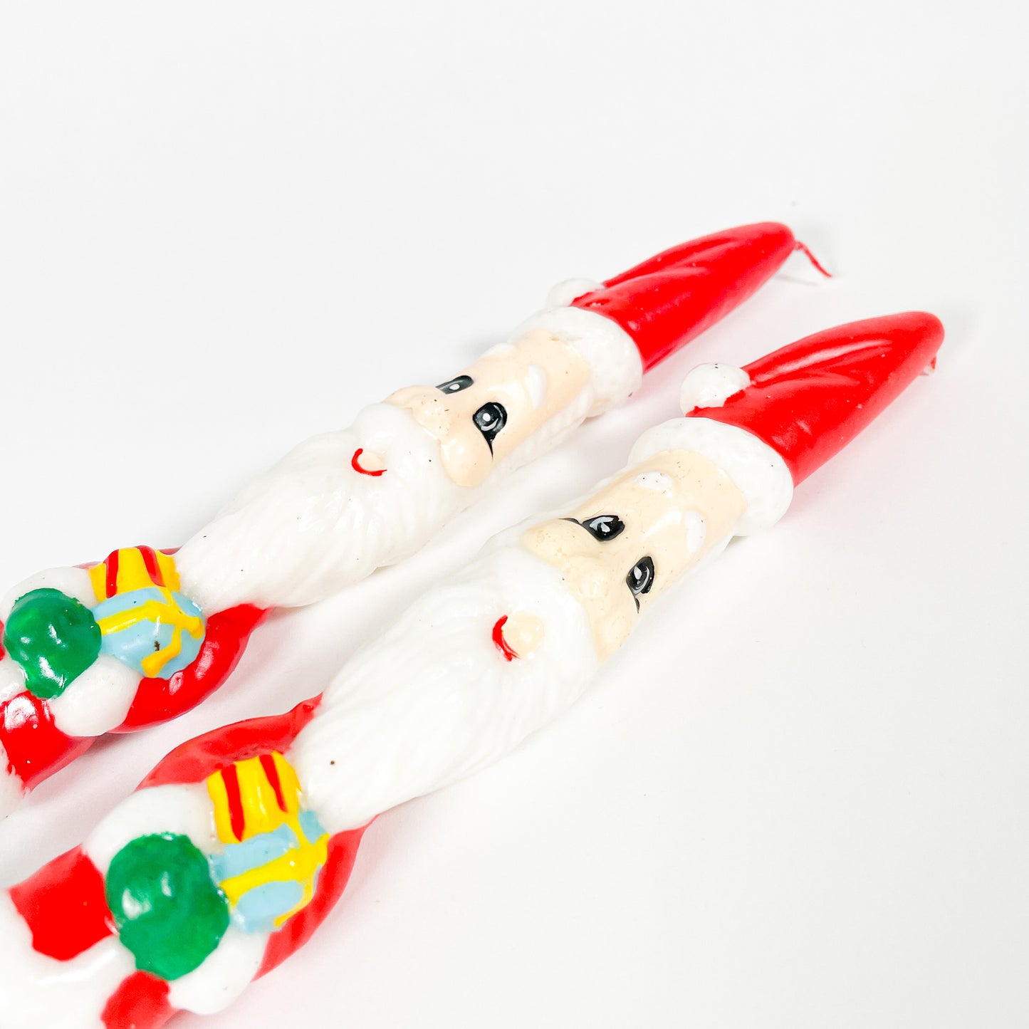 Vintage Santa Claus candles set