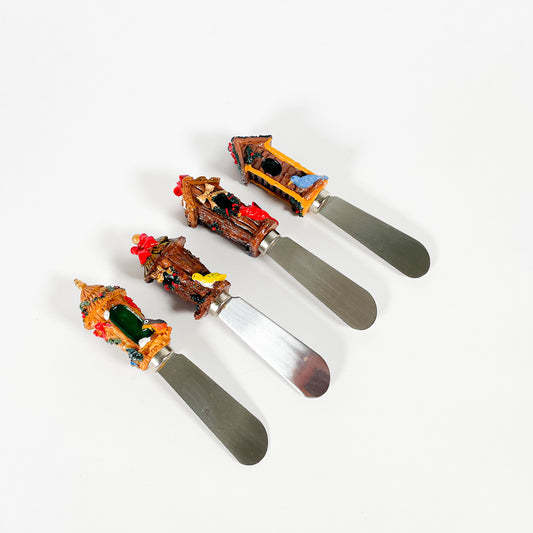 Christmas Bird Spreading Knives
