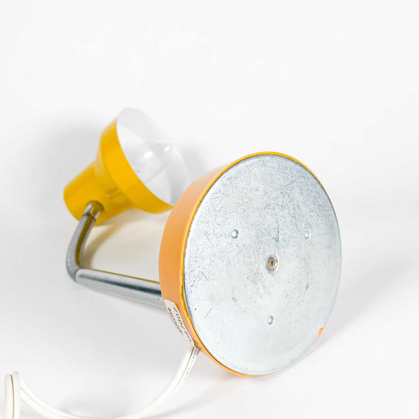 Small yellow desk lamp